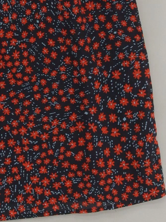 Hush Women's Top UK 12 Multi Floral 100% Cotton Sleeveless High Neck Basic - Image 4