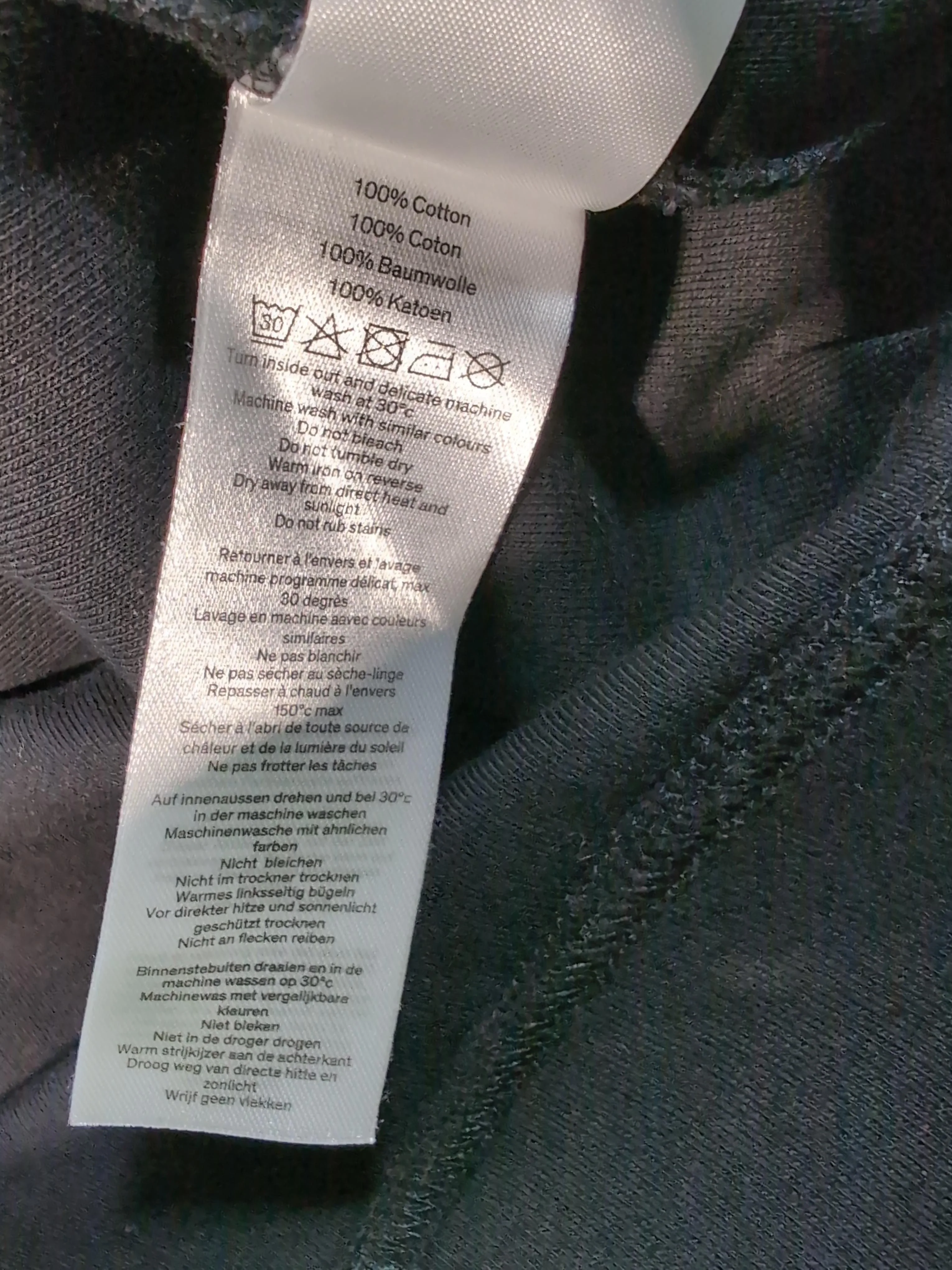 Hush Women's Top XL Black 100% Cotton Long Sleeve Round Neck Basic - Image 6