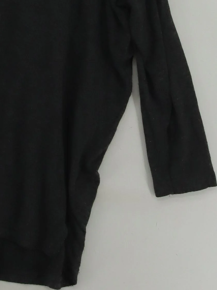 Hush Women's Top XS Grey Viscose with Elastane 3/4 Sleeve Round Neck Basic - Image 4