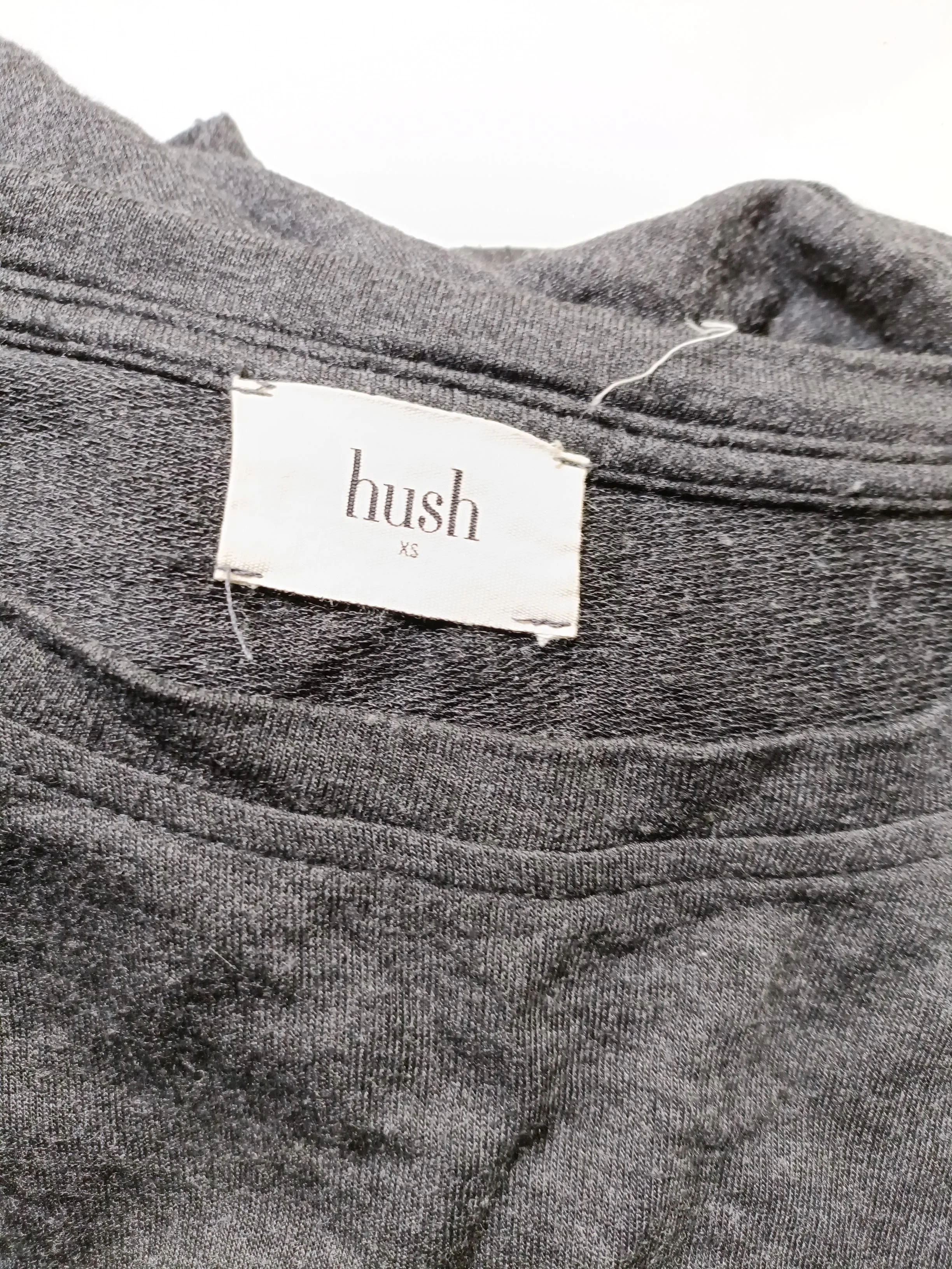 Hush Women's Top XS Grey Viscose with Elastane 3/4 Sleeve Round Neck Basic - Image 5