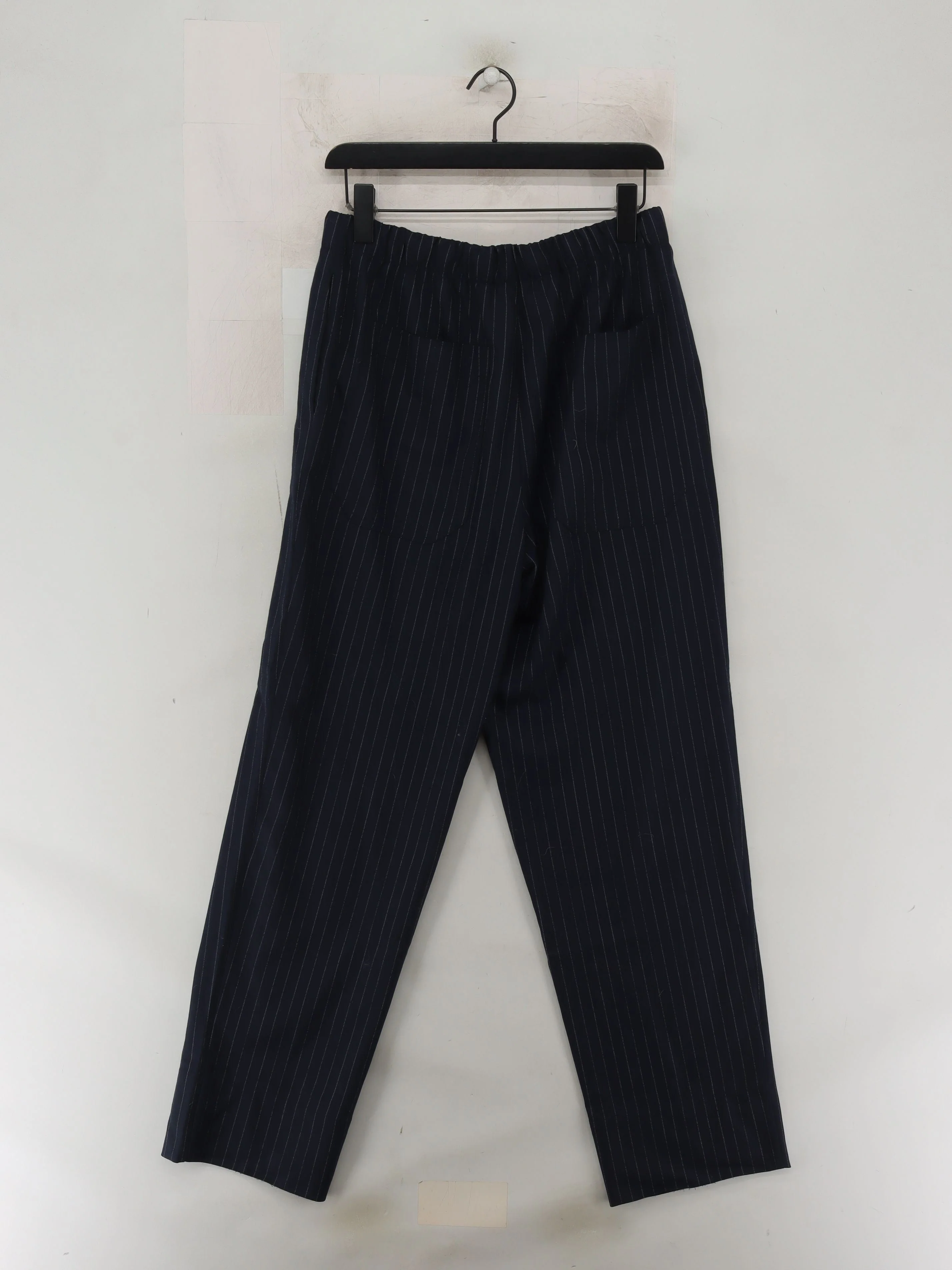 Hush Women's Trousers UK 10 Blue Wool with Polyester, Viscose, Elastane Chino - Image 2