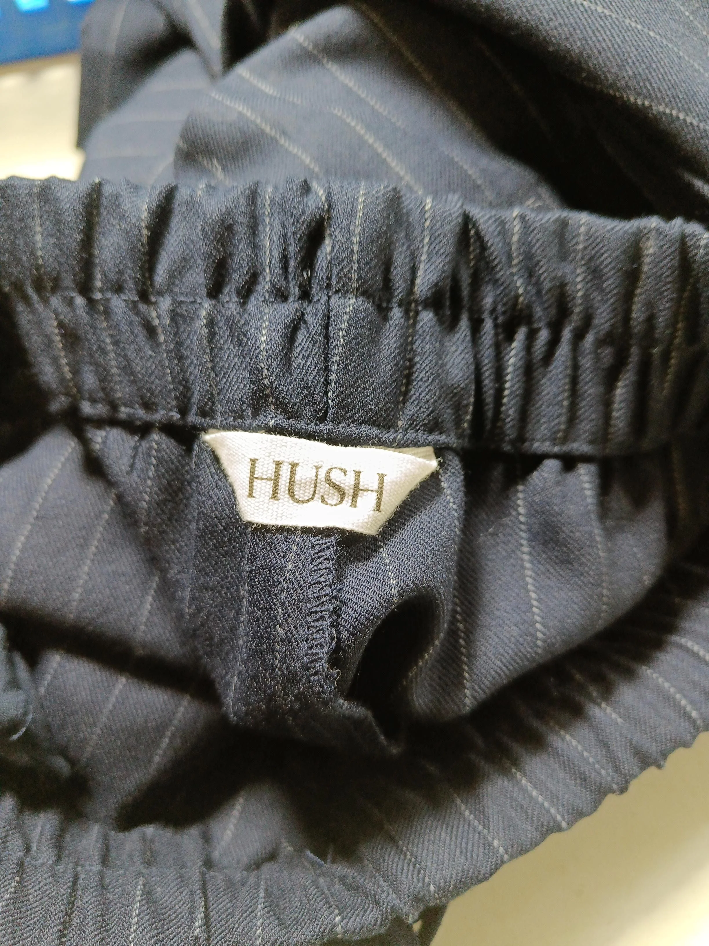 Hush Women's Trousers UK 10 Blue Wool with Polyester, Viscose, Elastane Chino - Image 5