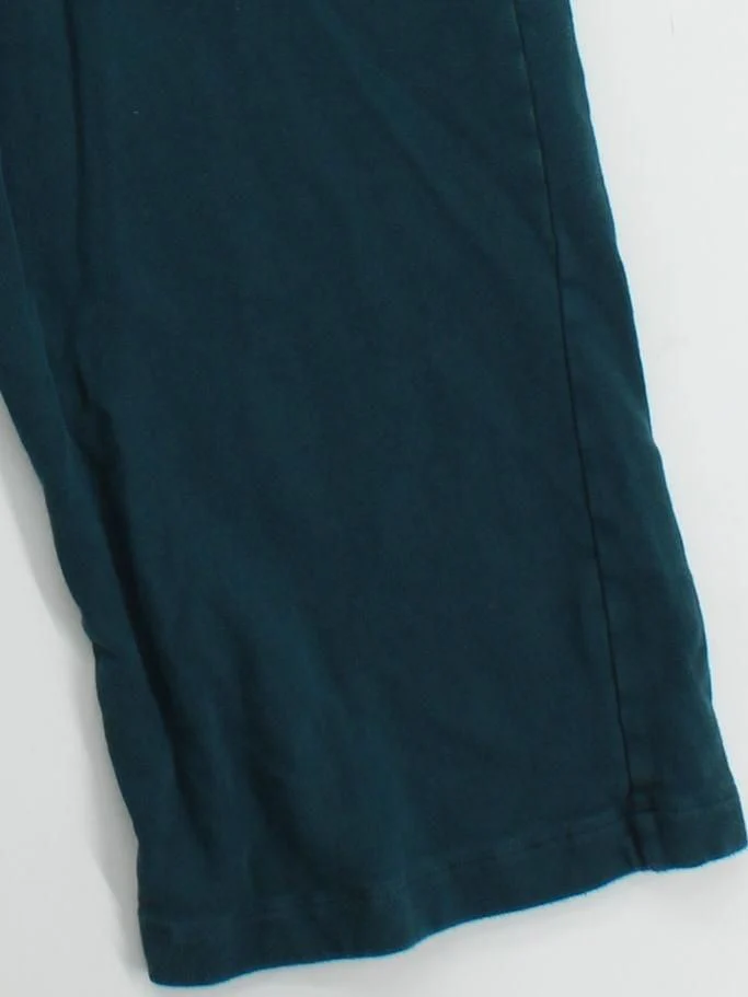 Hush Women's Trousers UK 10 Green 100% Cotton Wide-Leg Cropped - Image 4