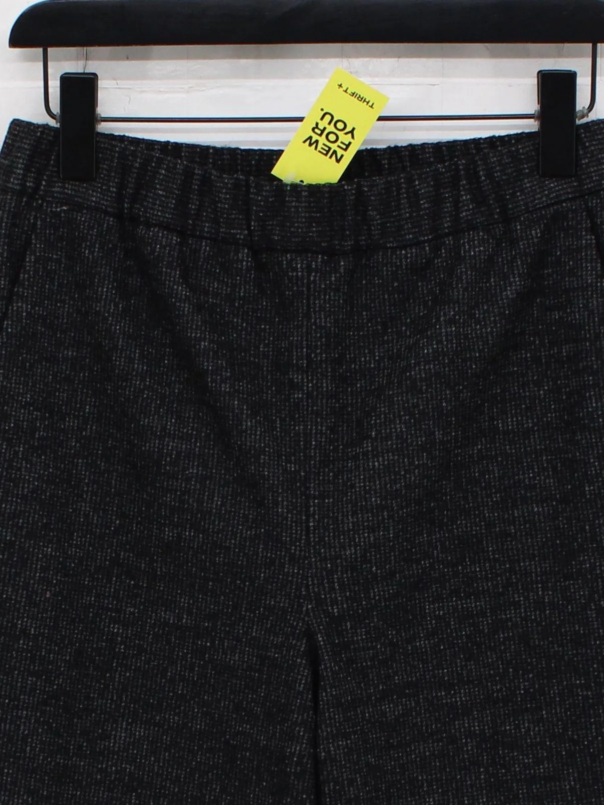 Hush Women's Trousers UK 10 Grey Polyester with Wool, Cotton Tapered Cropped - Image 3