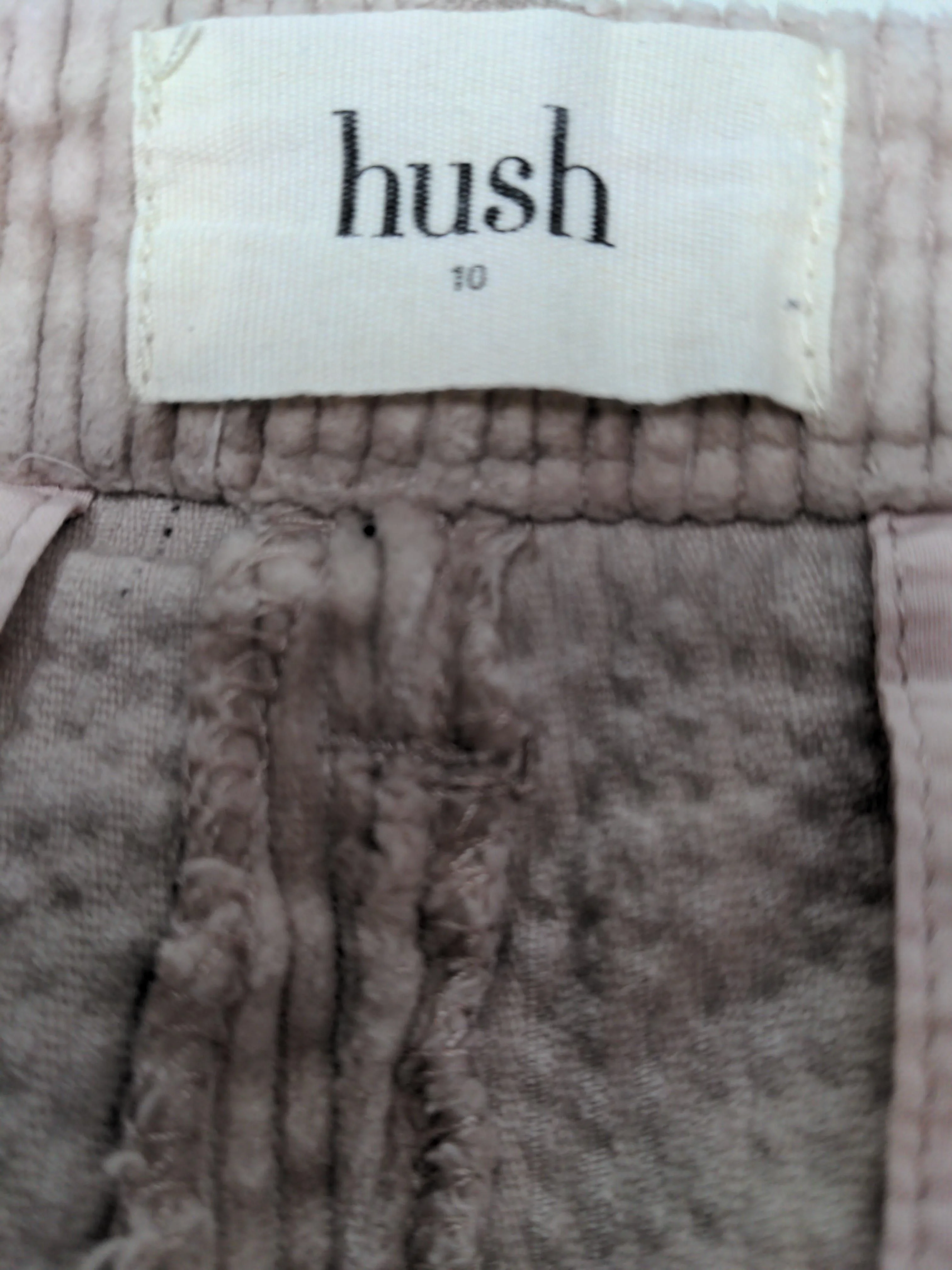 Hush Women's Trousers UK 10 Pink Cotton with Elastane Tapered Cropped - Image 5