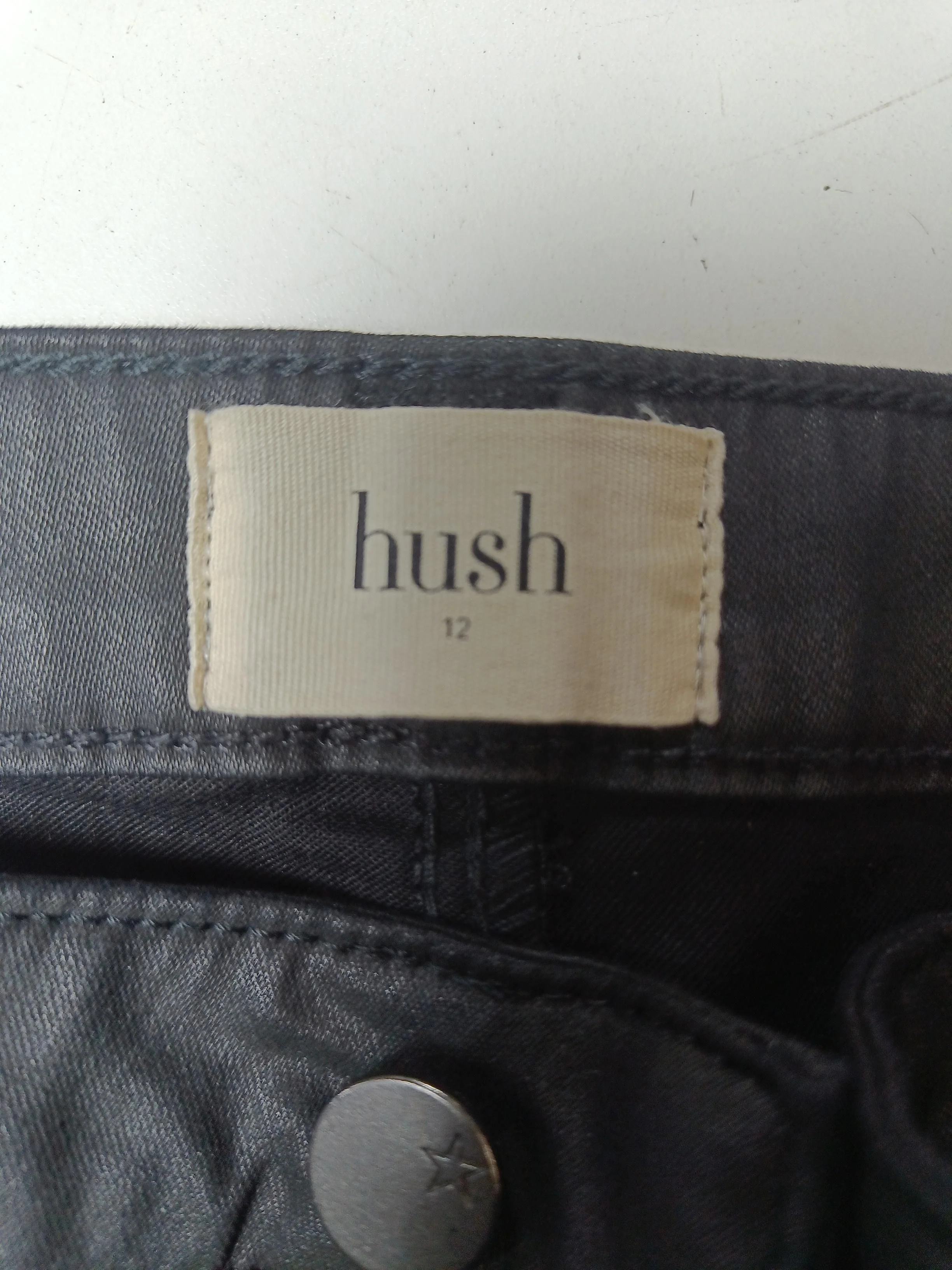 Hush Women's Trousers UK 12 Black Cotton with Elastane Skinny Chino - Image 5