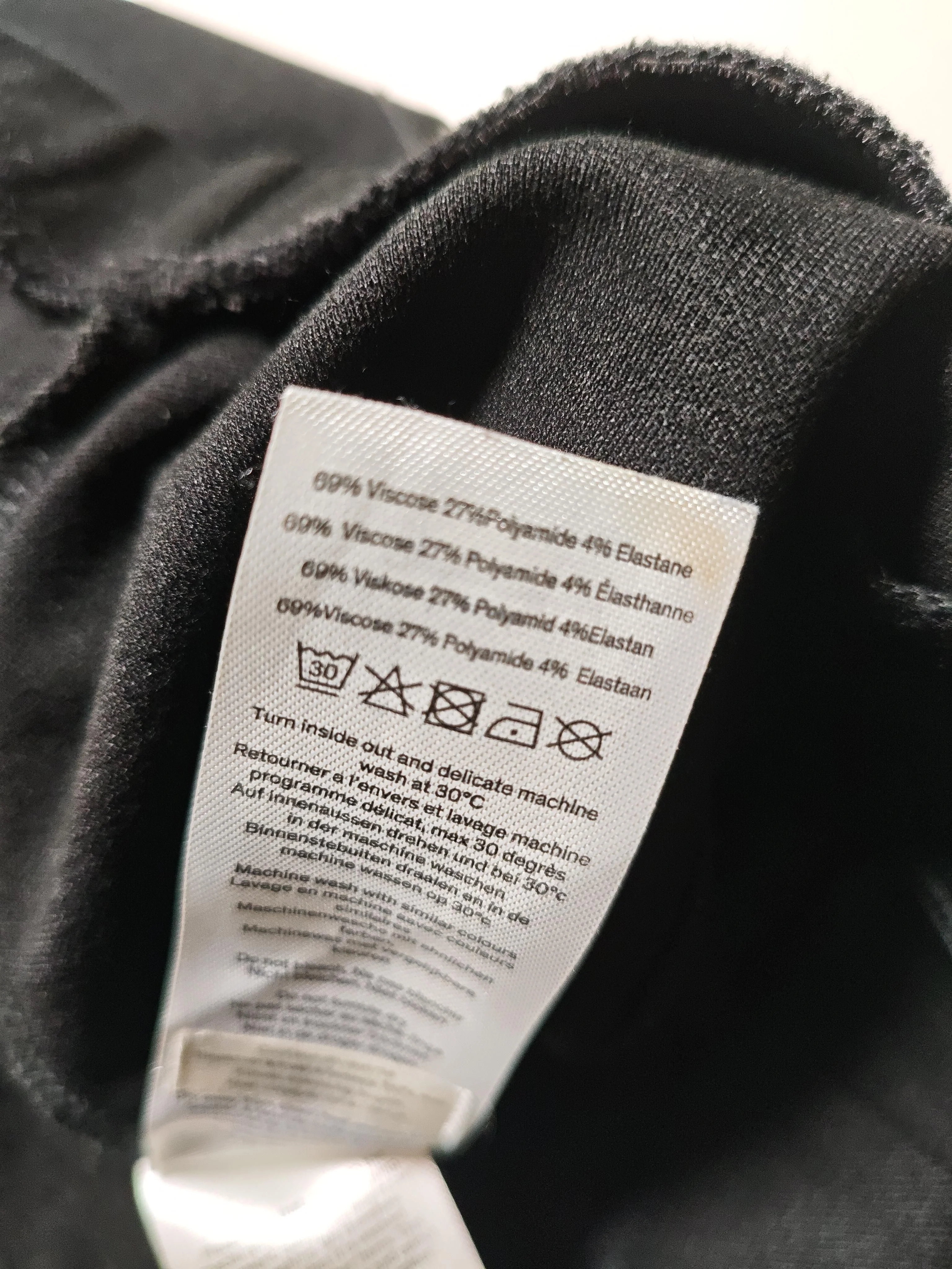 Hush Women's Trousers UK 12 Black Viscose with Polyamide, Elastane Sweatpants - Image 6