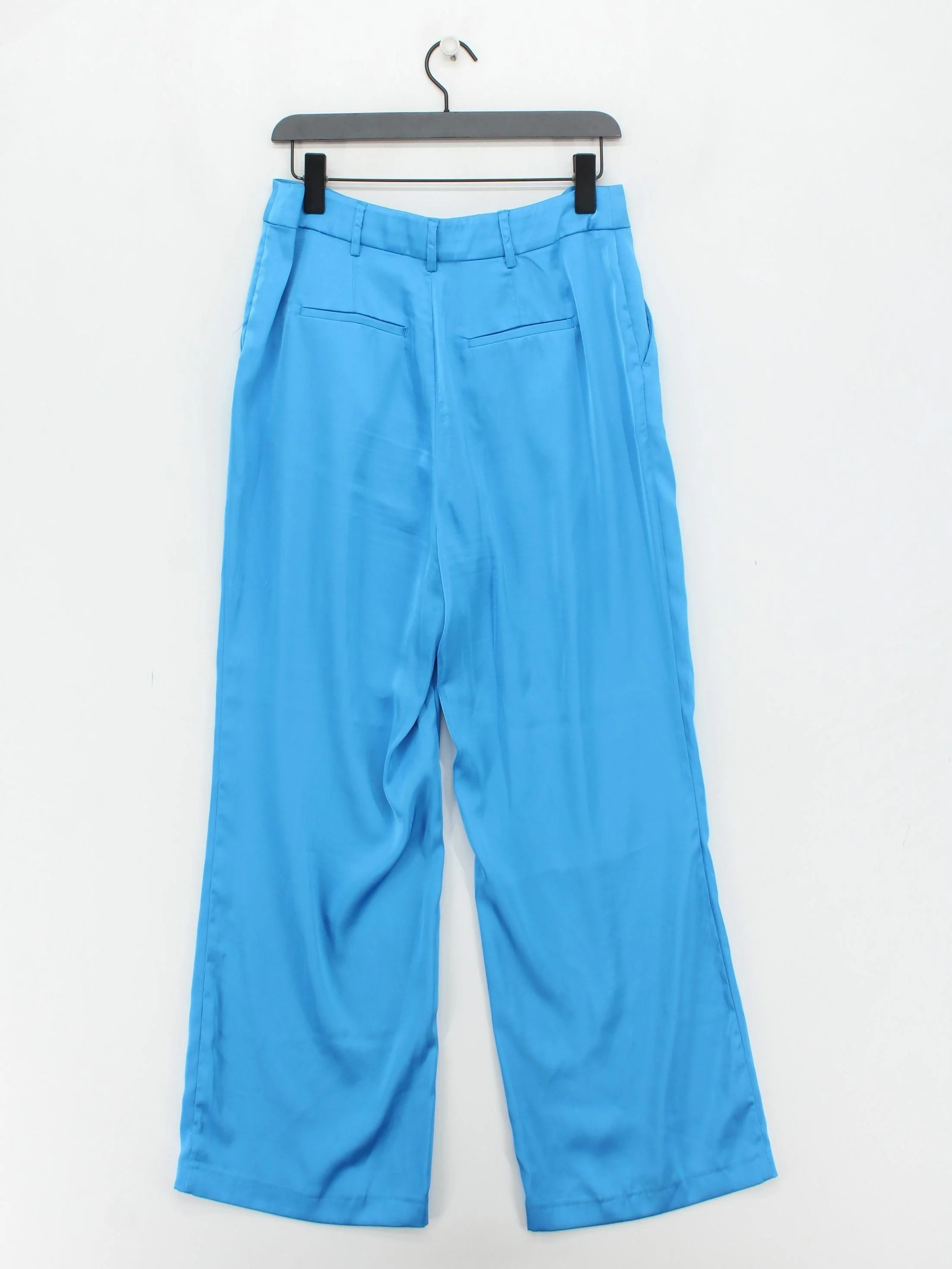 Hush Women's Trousers UK 12 Blue 100% Polyester Wide-Leg Chino - Image 2