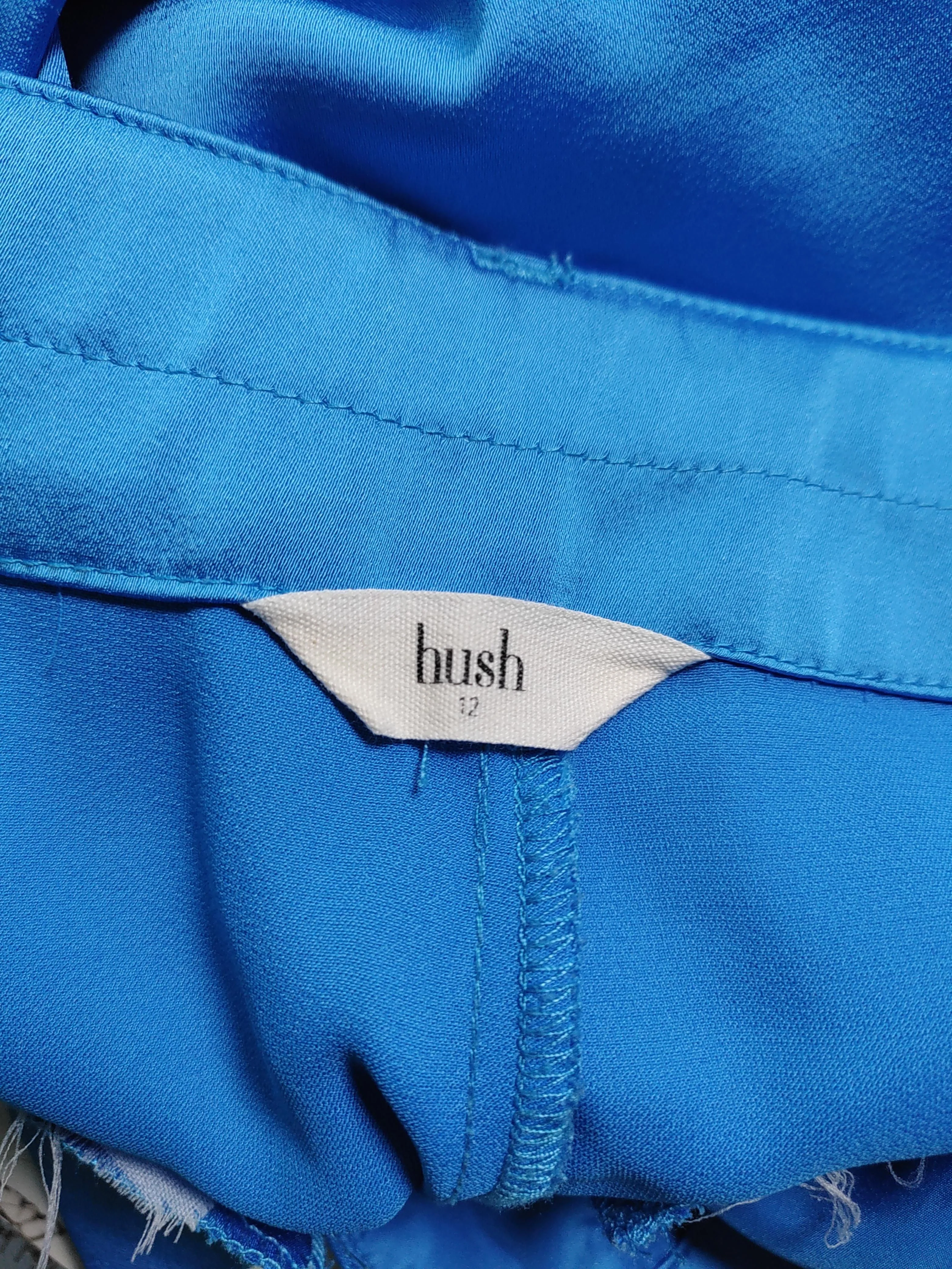 Hush Women's Trousers UK 12 Blue 100% Polyester Wide-Leg Chino - Image 5