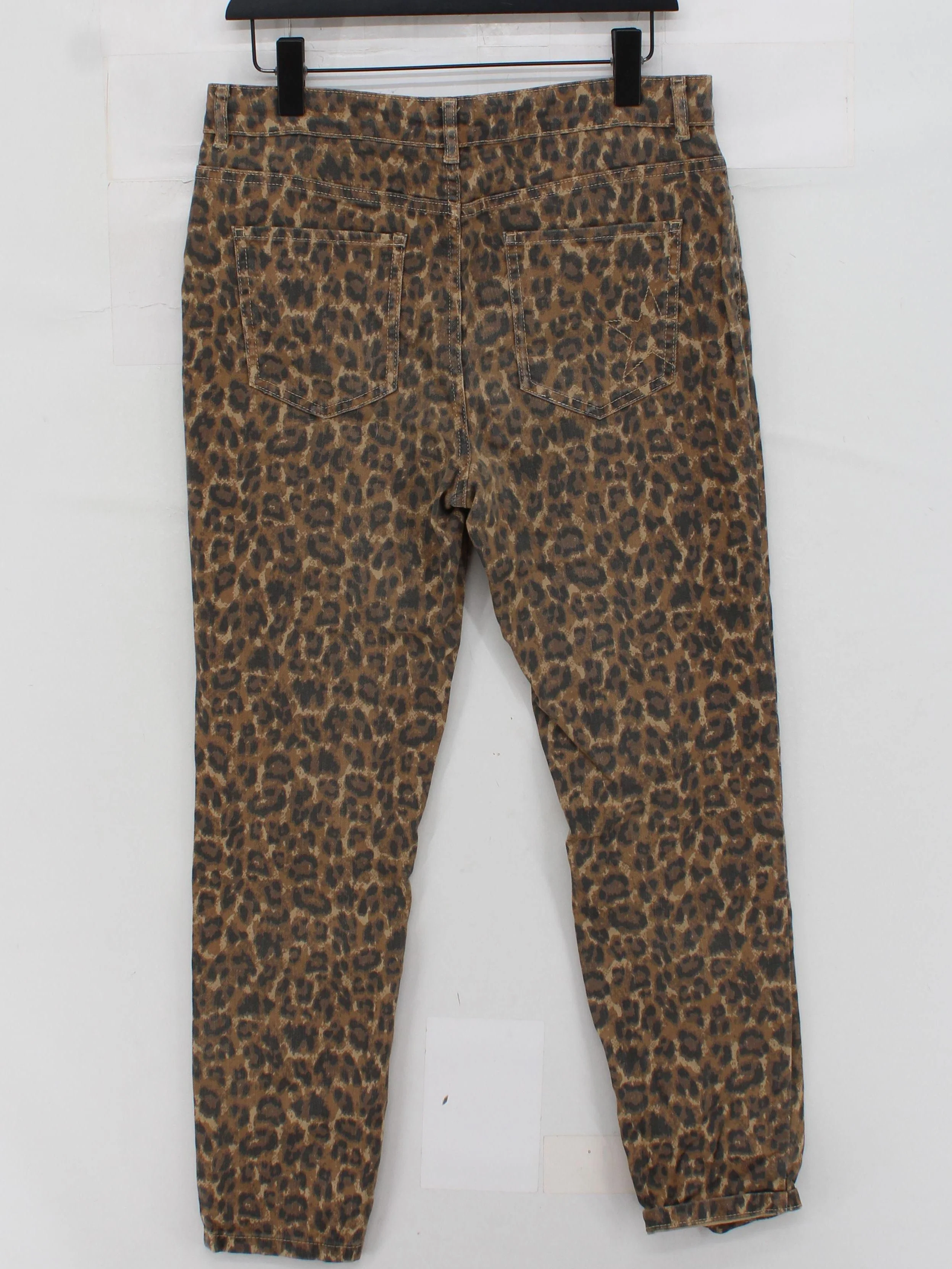 Hush Women's Trousers UK 14 Multi Cotton with Elastane Capri - Image 2
