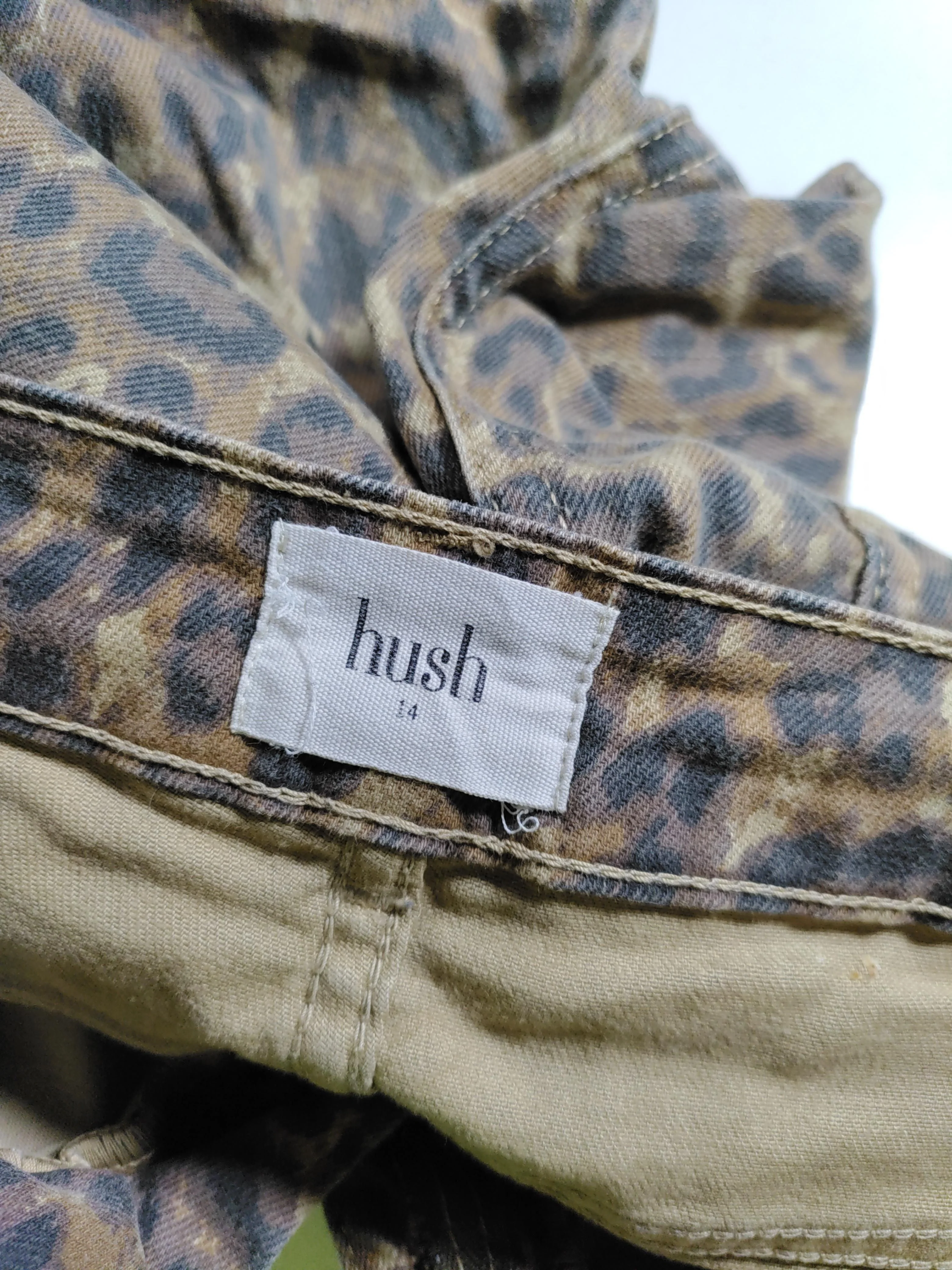 Hush Women's Trousers UK 14 Multi Cotton with Elastane Capri - Image 5