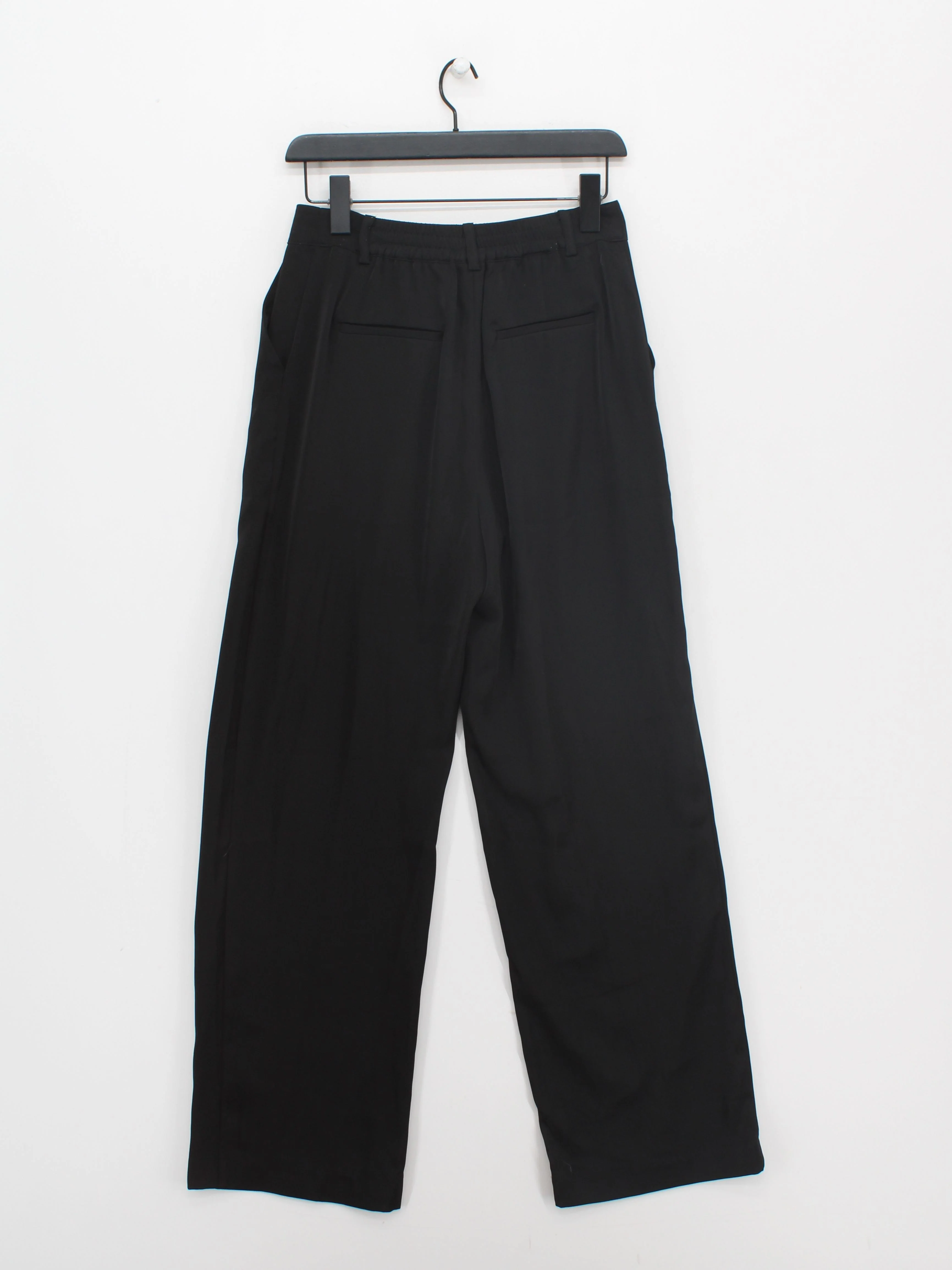 Hush Women's Trousers UK 8 Black 100% Polyester Wide-Leg Chino - Image 2