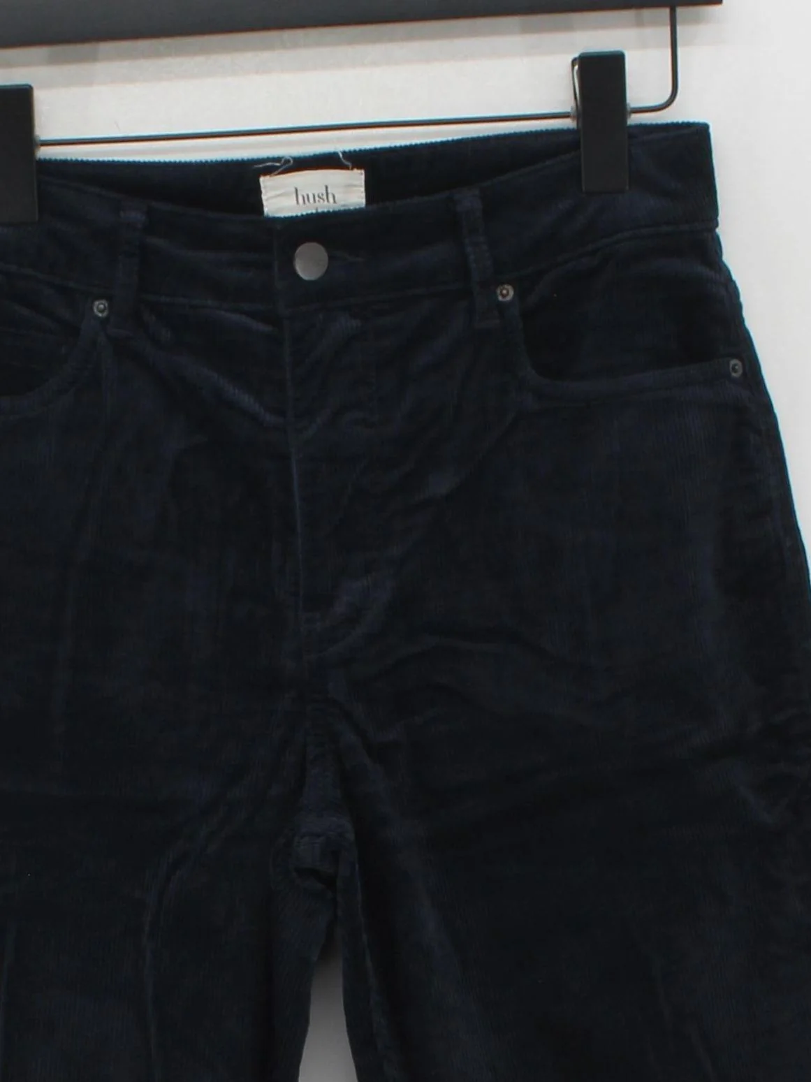 Hush Women's Trousers UK 8 Blue 100% Cotton Straight Chino - Image 3