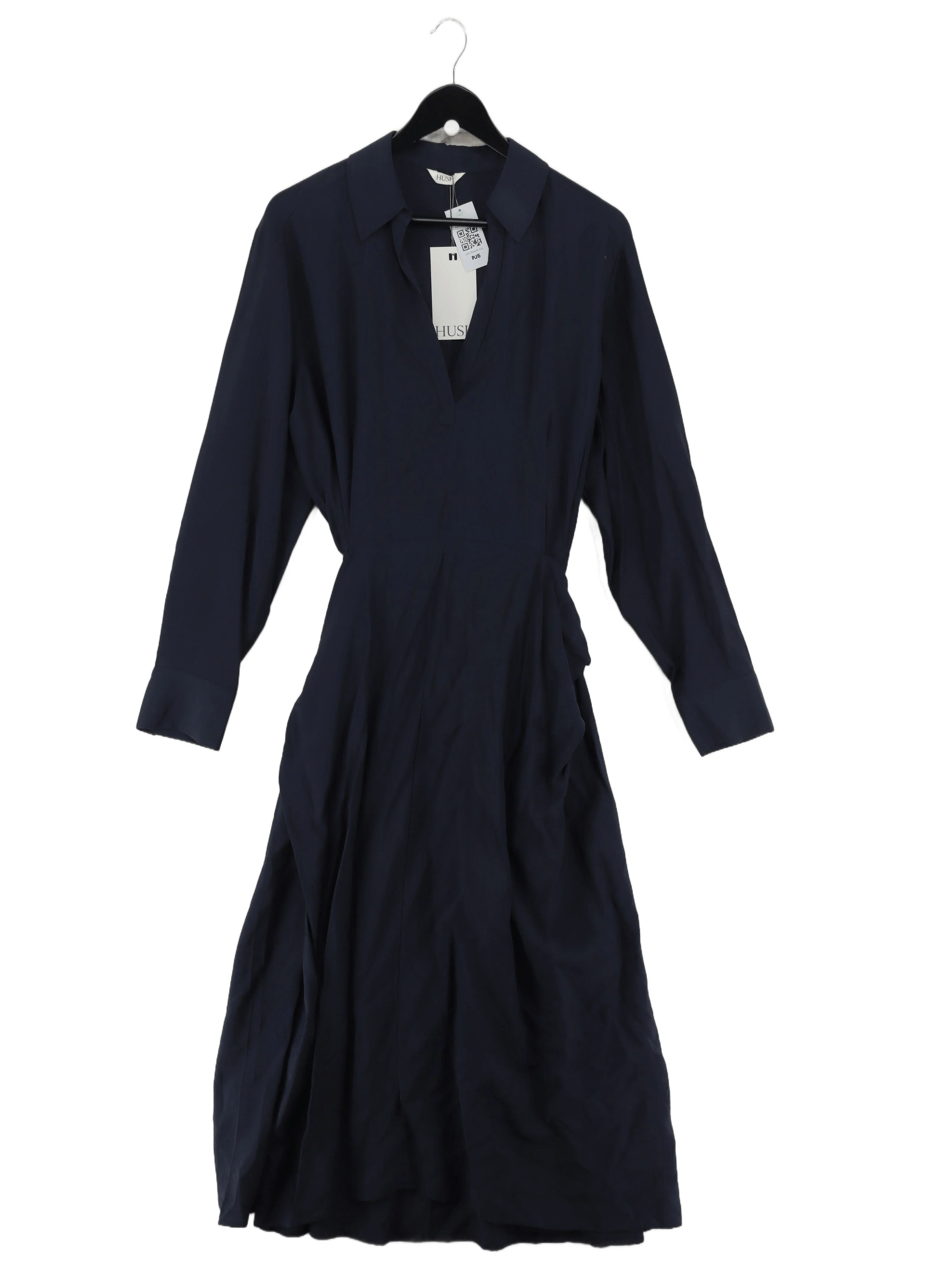 Hush Wrap Midi Dress UK18 in Blue