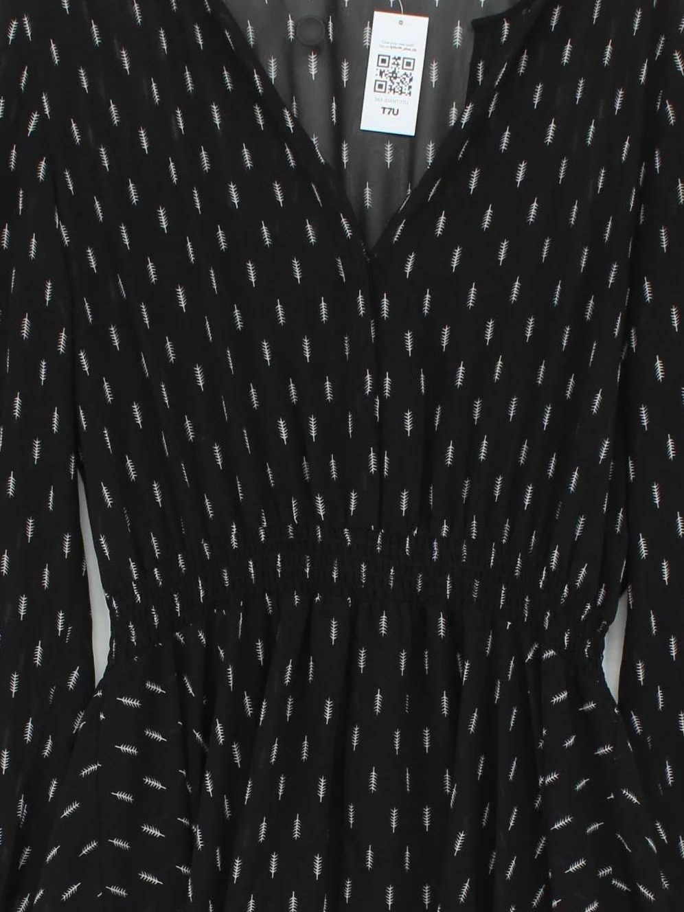 Hush Wrap Midi Dress UK8 in Black - Image 3
