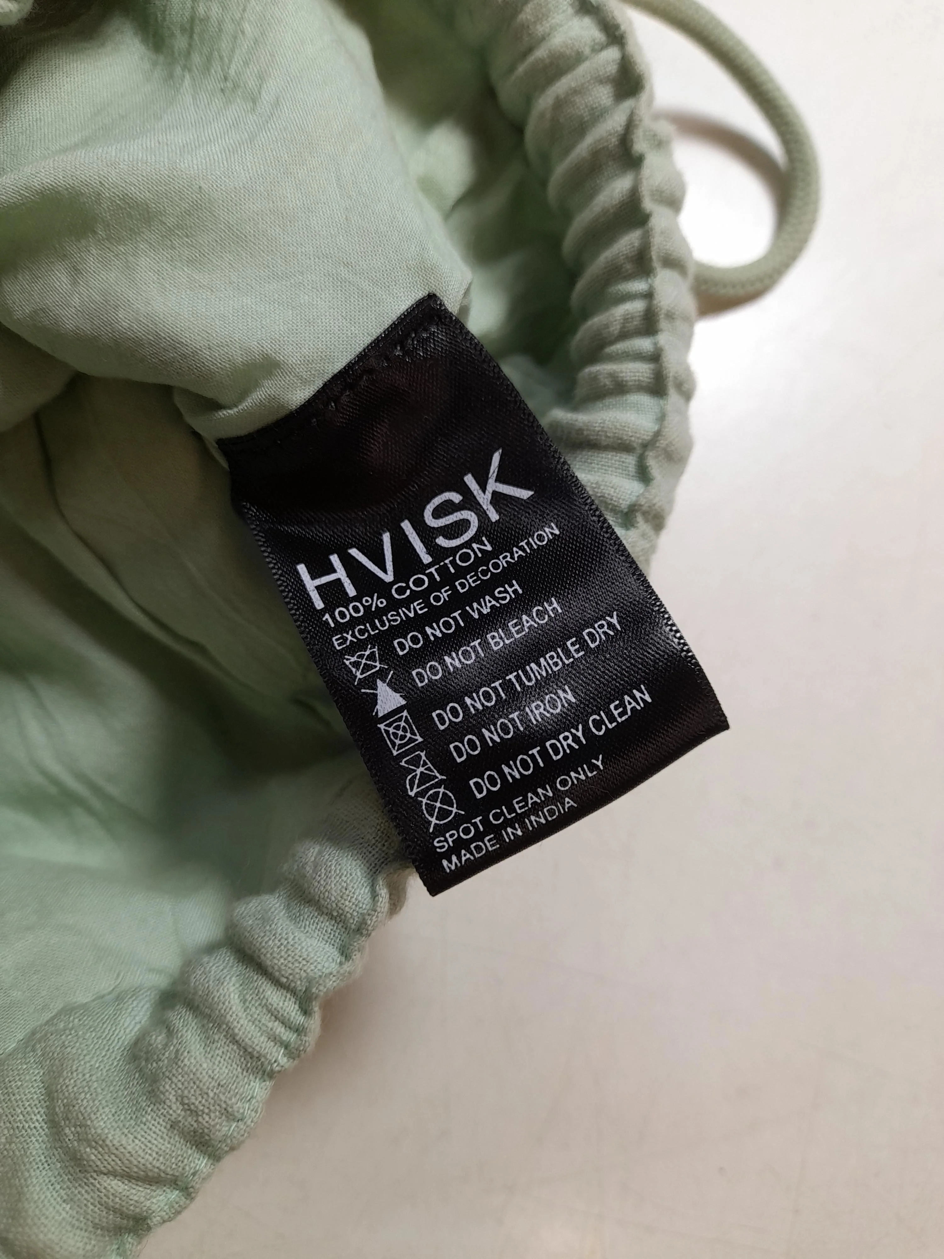 HVISK Women's Bag Green 100% Cotton Shoulder Bag - Image 5