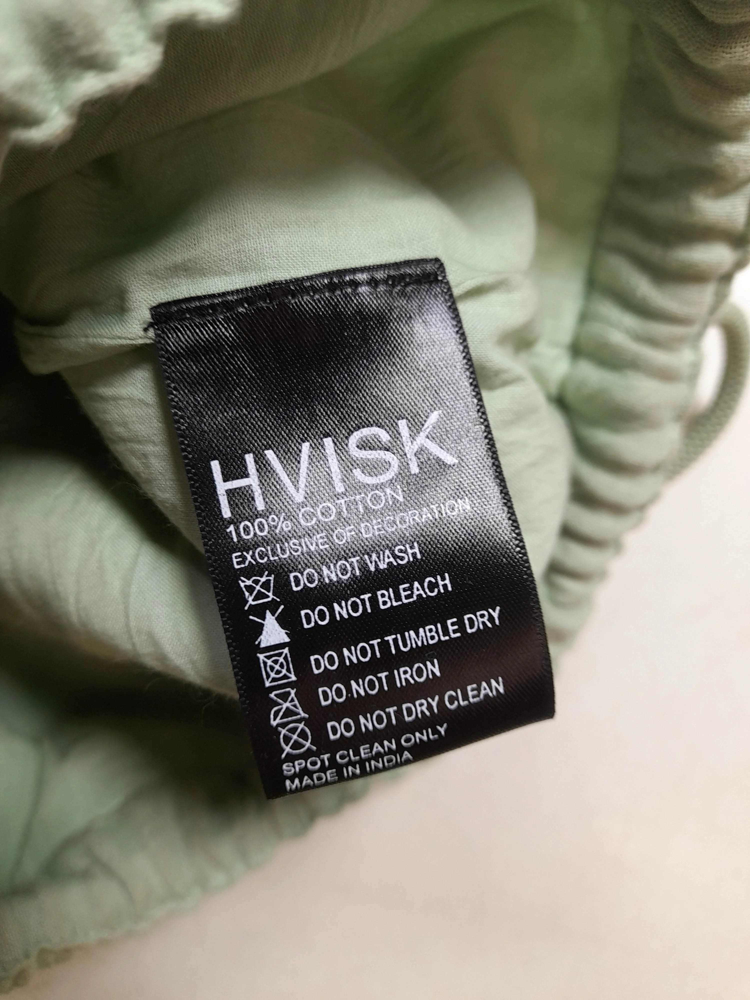 HVISK Women's Bag Green 100% Cotton Shoulder Bag - Image 6