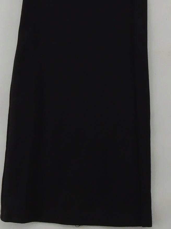 I Am Gia Women's Trousers XXS Black Rayon with Polyamide, Spandex Flared Chino - Image 4