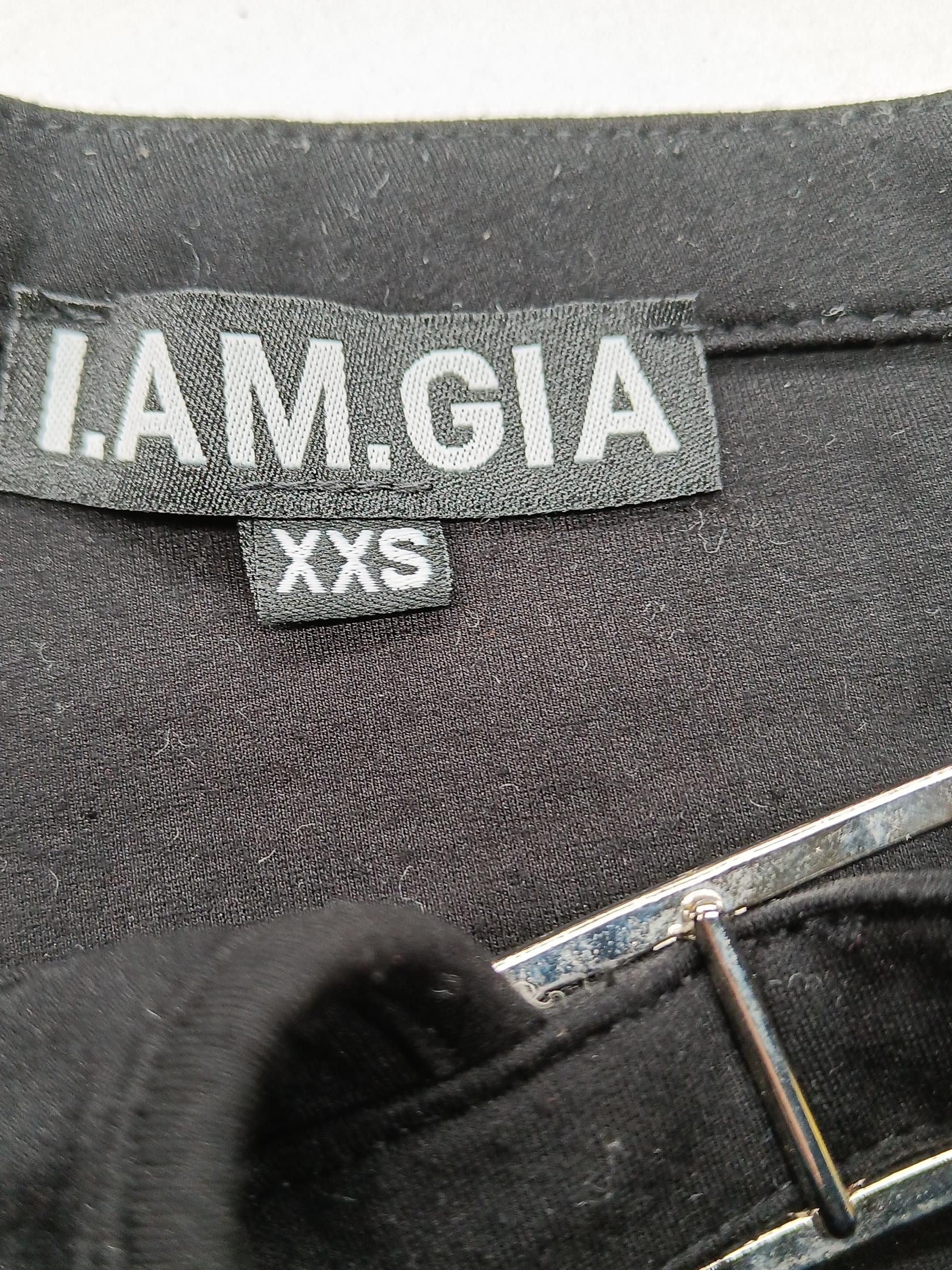 I Am Gia Women's Trousers XXS Black Rayon with Polyamide, Spandex Flared Chino - Image 5