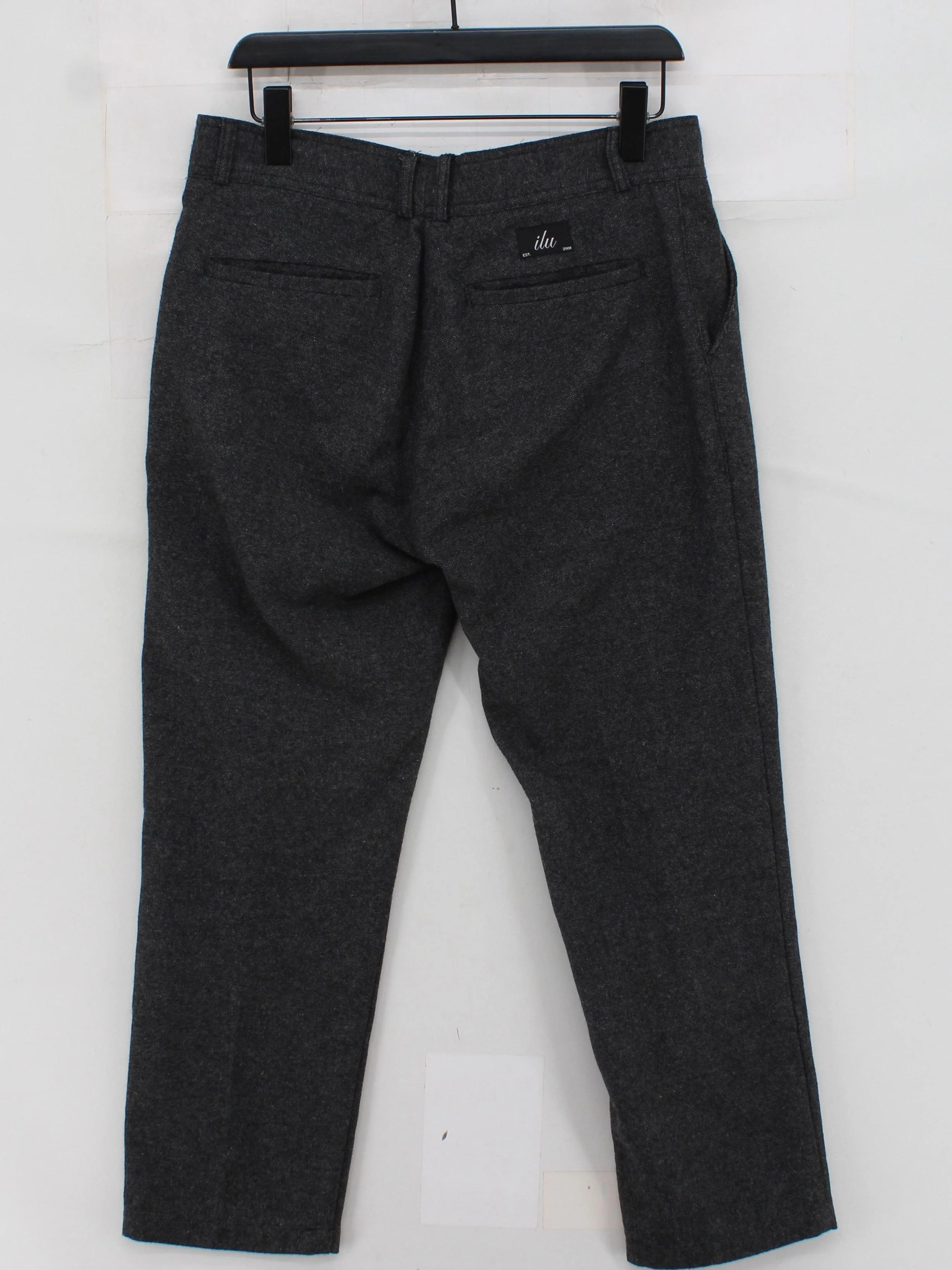 I Love Ugly Men's Trousers M Grey Wool with Polyester Straight Chino - Image 2