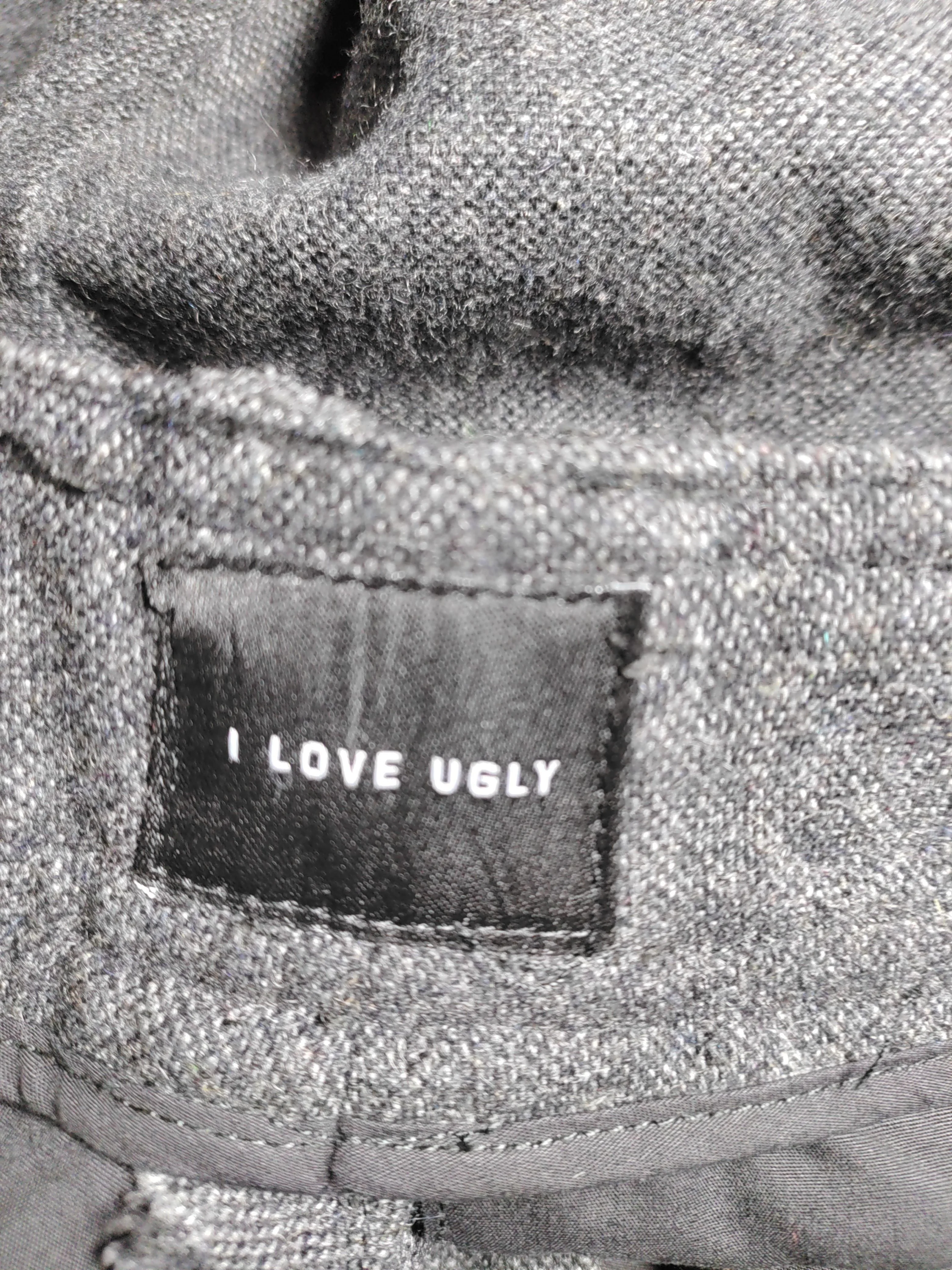 I Love Ugly Men's Trousers M Grey Wool with Polyester Straight Chino - Image 5