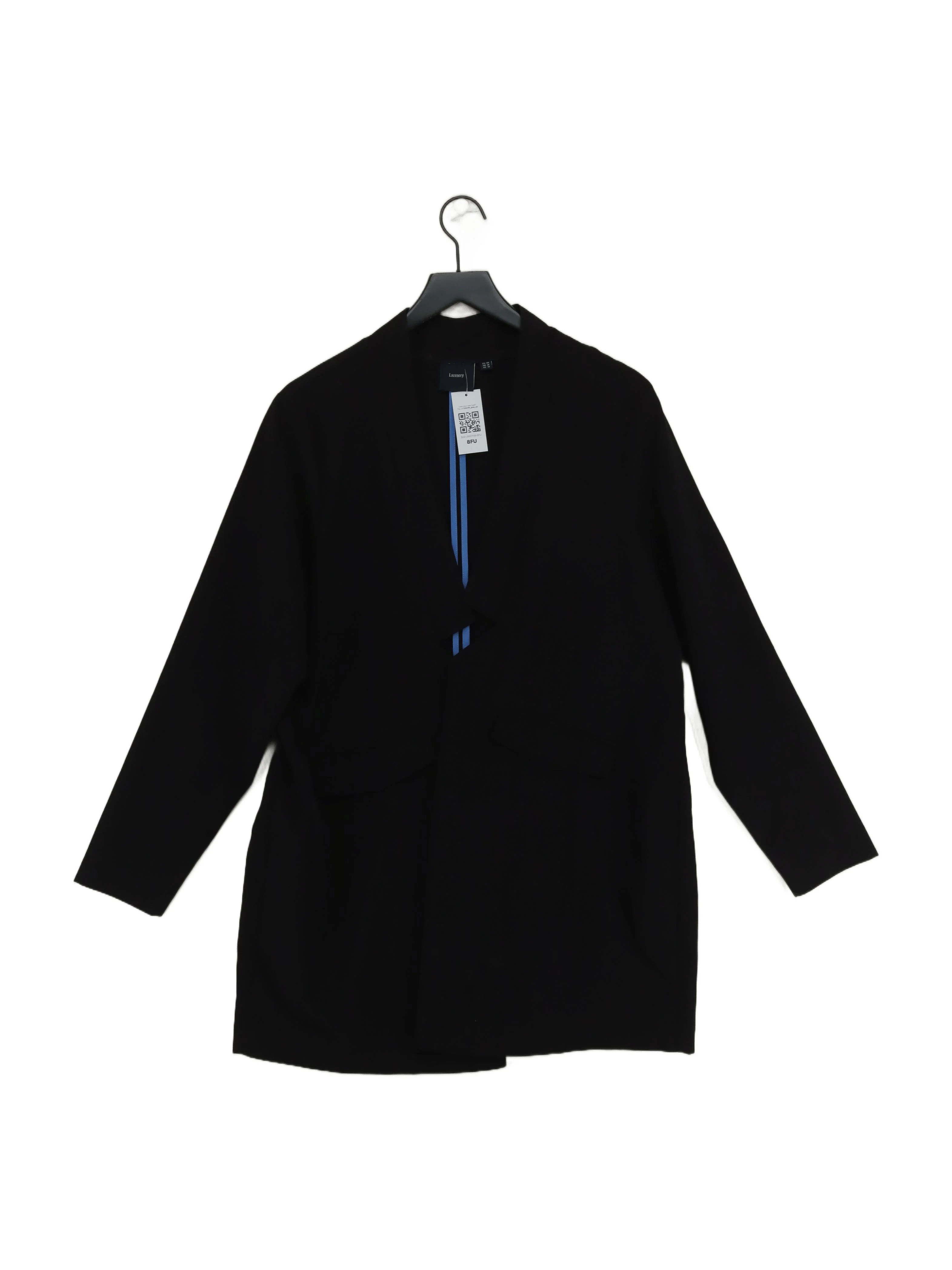 I.scenery Women's Coat UK 16 Black 100% Other Overcoat