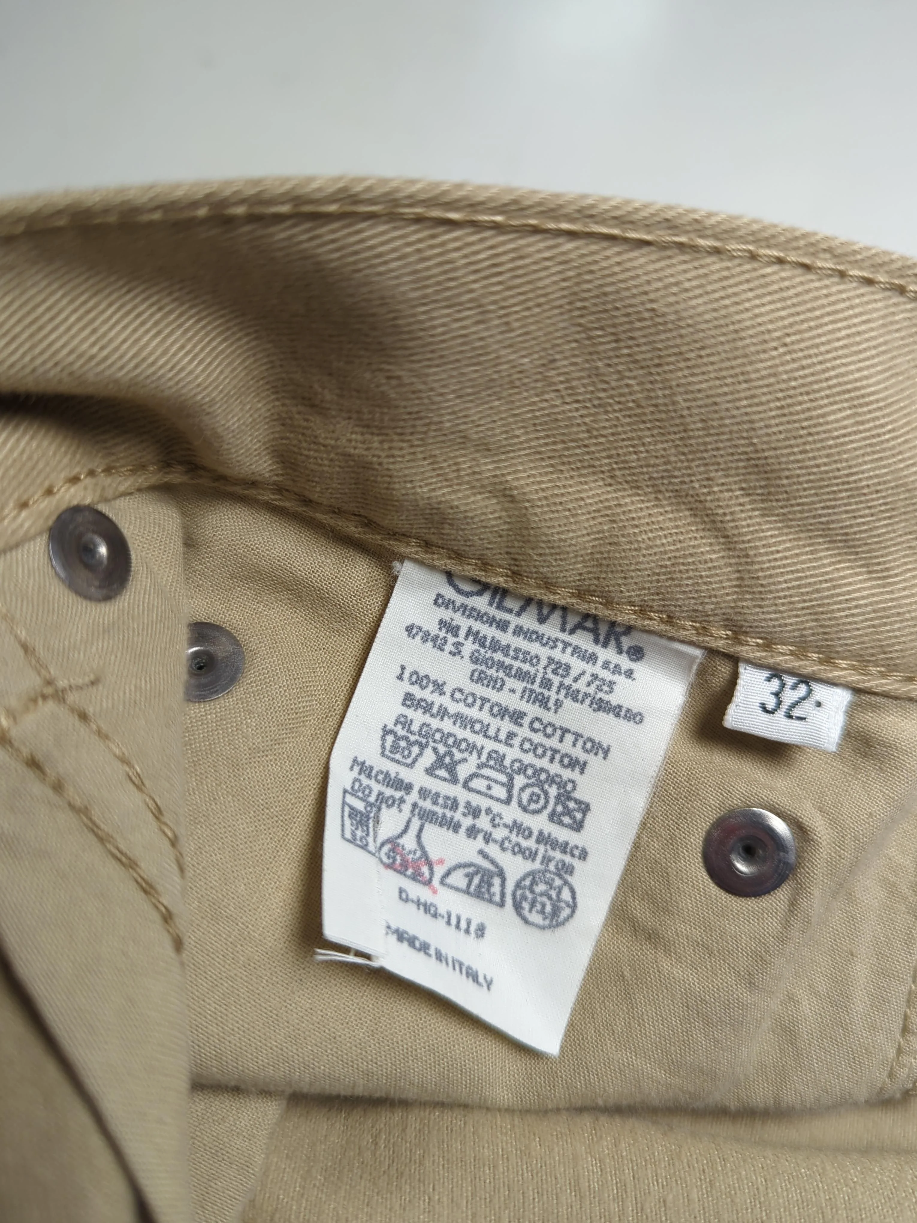 Iceberg Men's Trousers M Tan 100% Cotton Straight Chino - Image 6