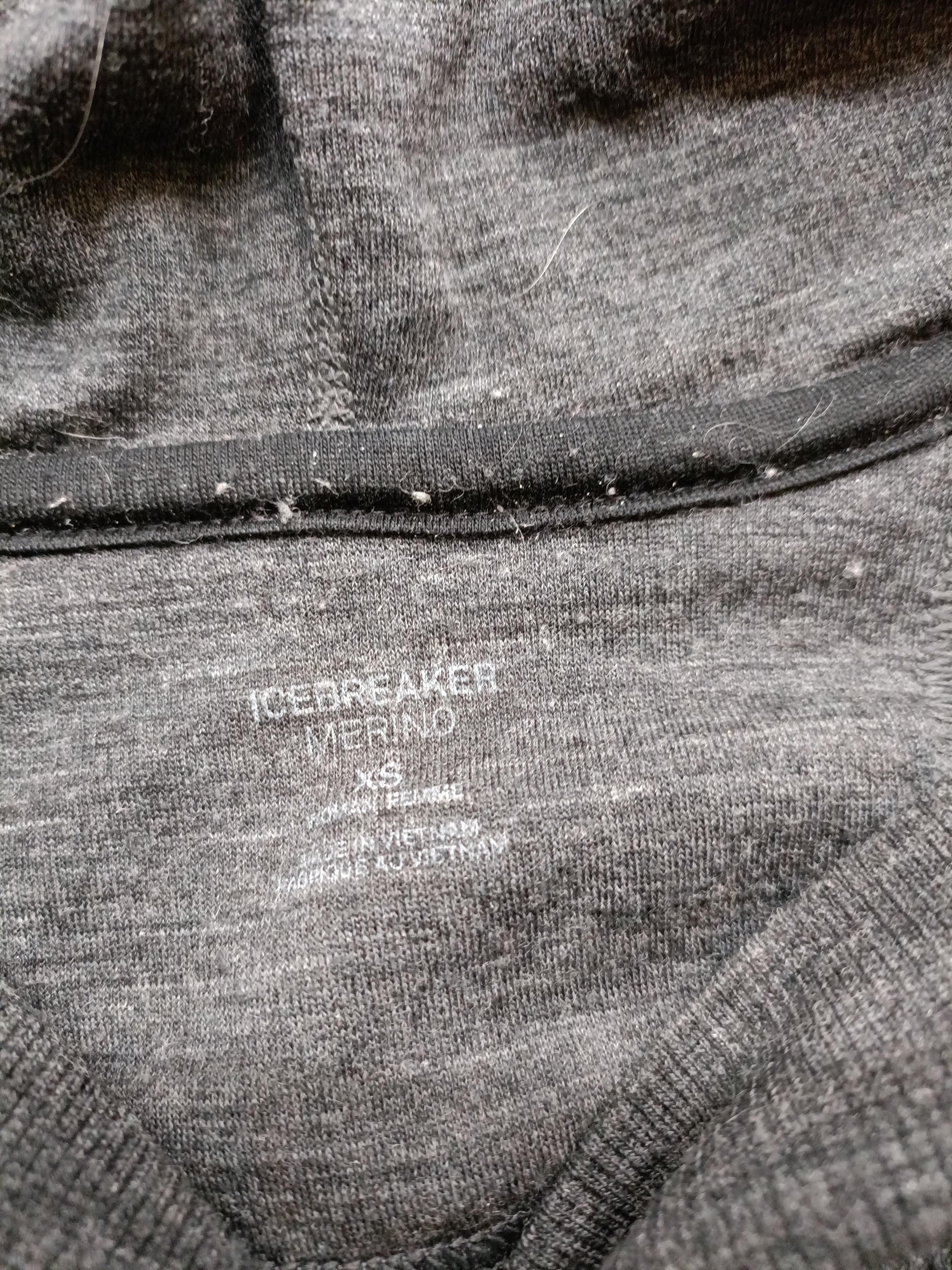 Icebreaker Women's Hoodie XS Grey 100% Wool Pullover - Image 6