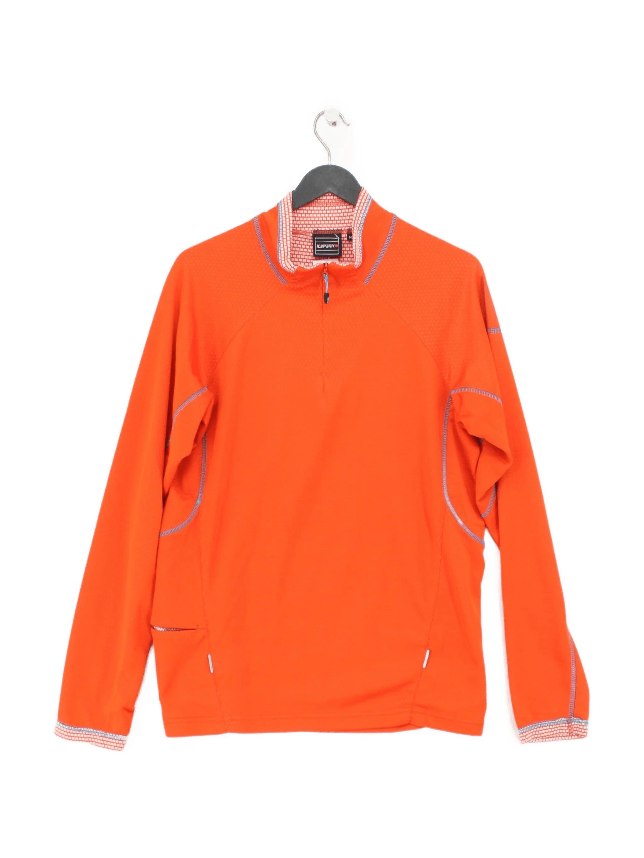 Icepeak Men's Loungewear M Orange 100% Polyester Mock Neck Basic