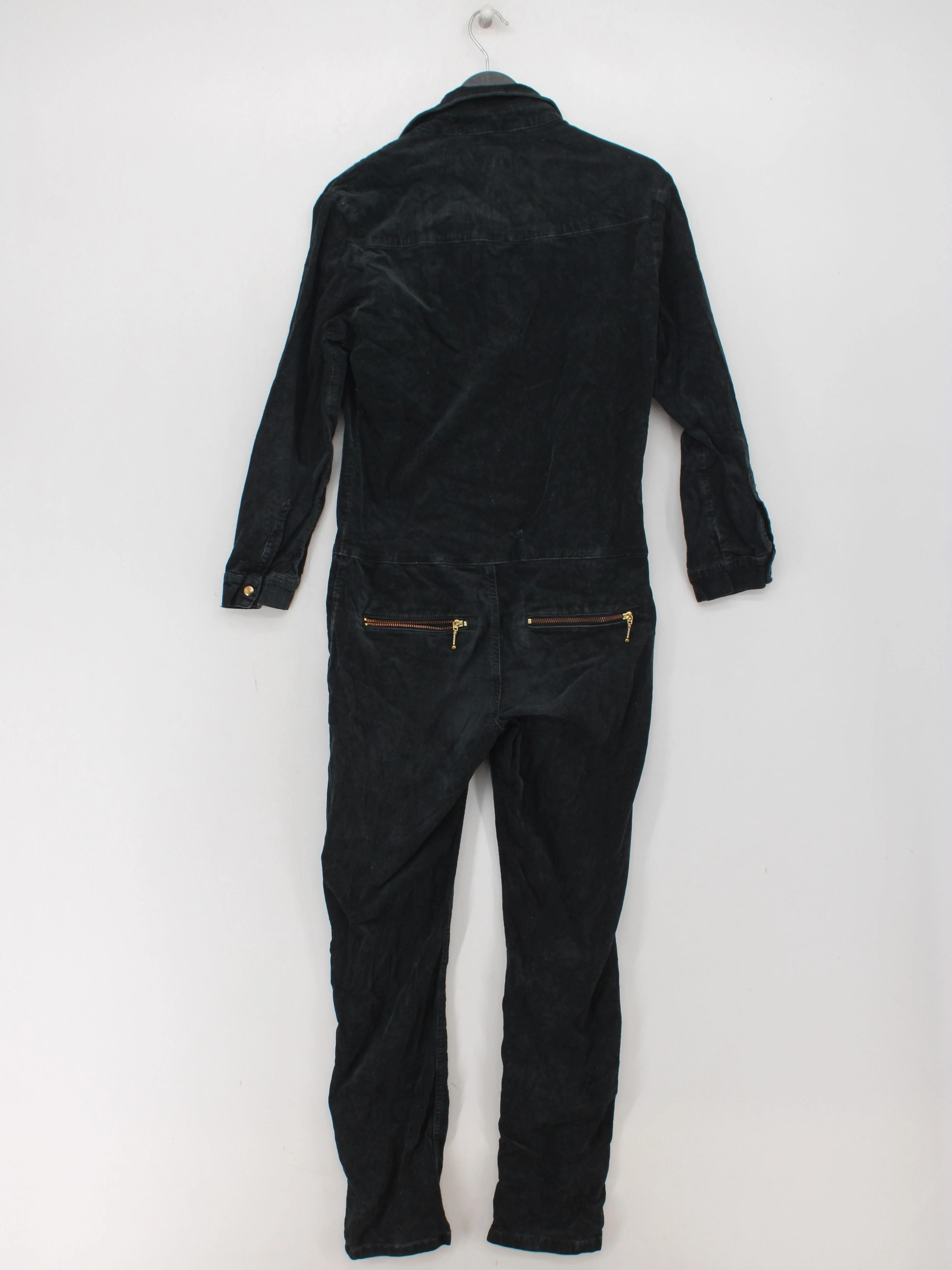 Ida Women's Jumpsuit L Black Cotton with Elastane Straight Jumpsuit - Image 2