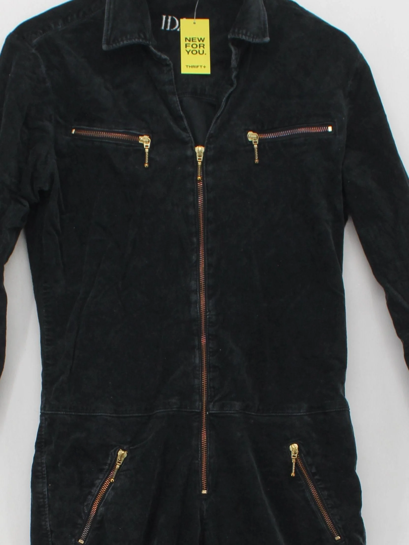Ida Women's Jumpsuit L Black Cotton with Elastane Straight Jumpsuit - Image 3
