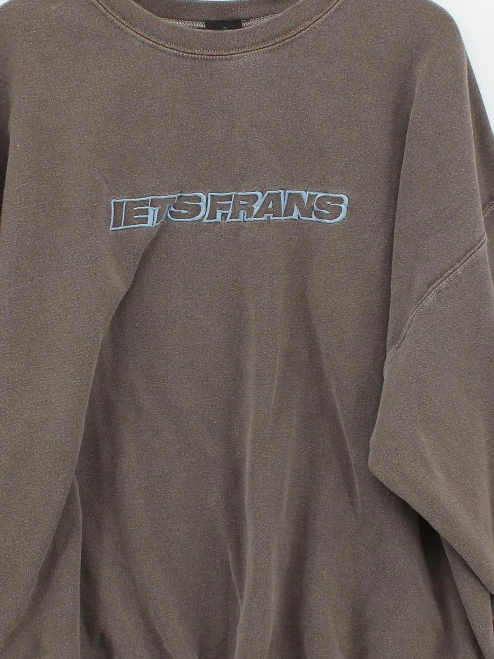 Iets Frans Men's Hoodie L Brown Graphic 100% Cotton Pullover - Image 3