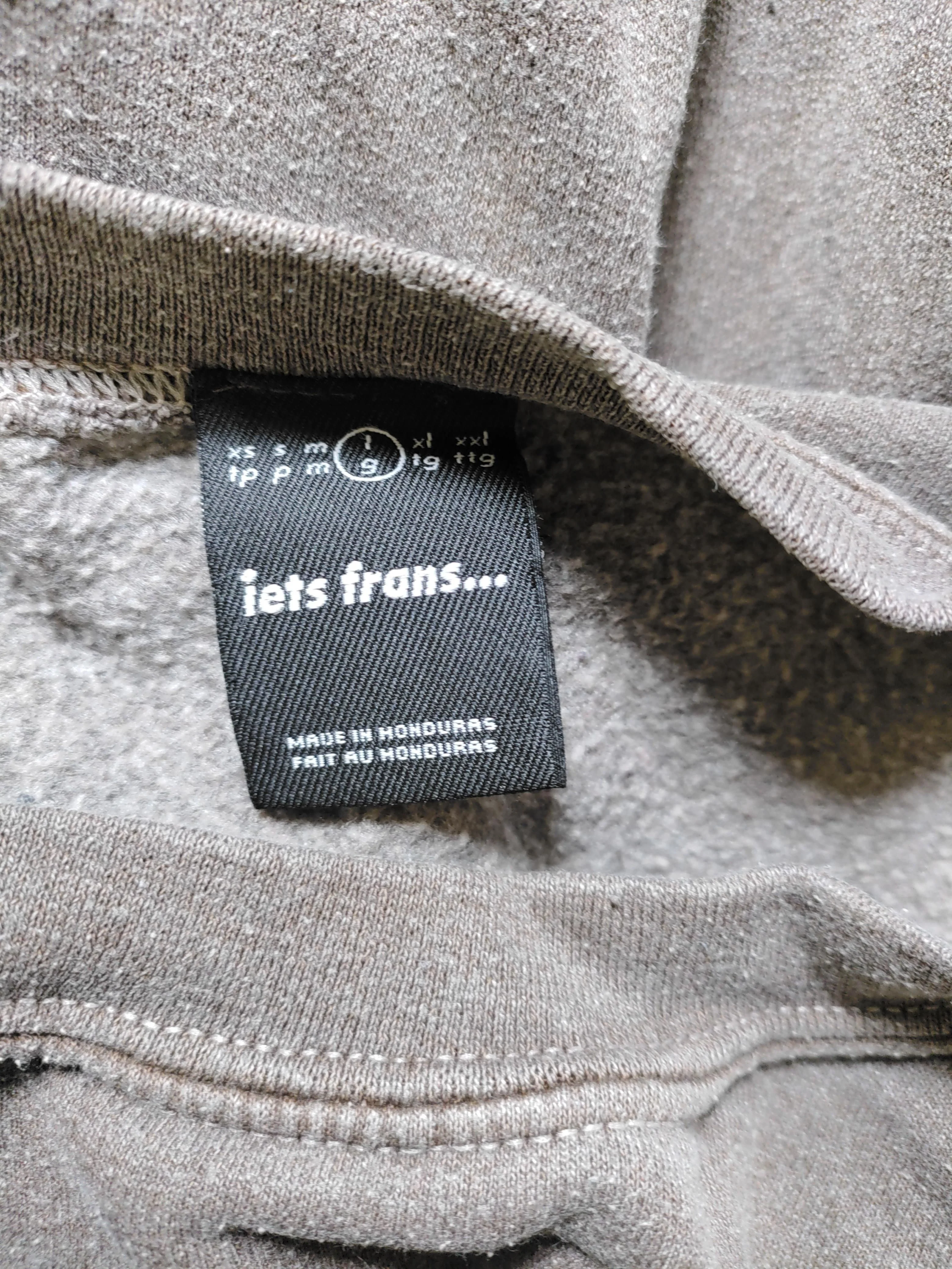 Iets Frans Men's Hoodie L Brown Graphic 100% Cotton Pullover - Image 6