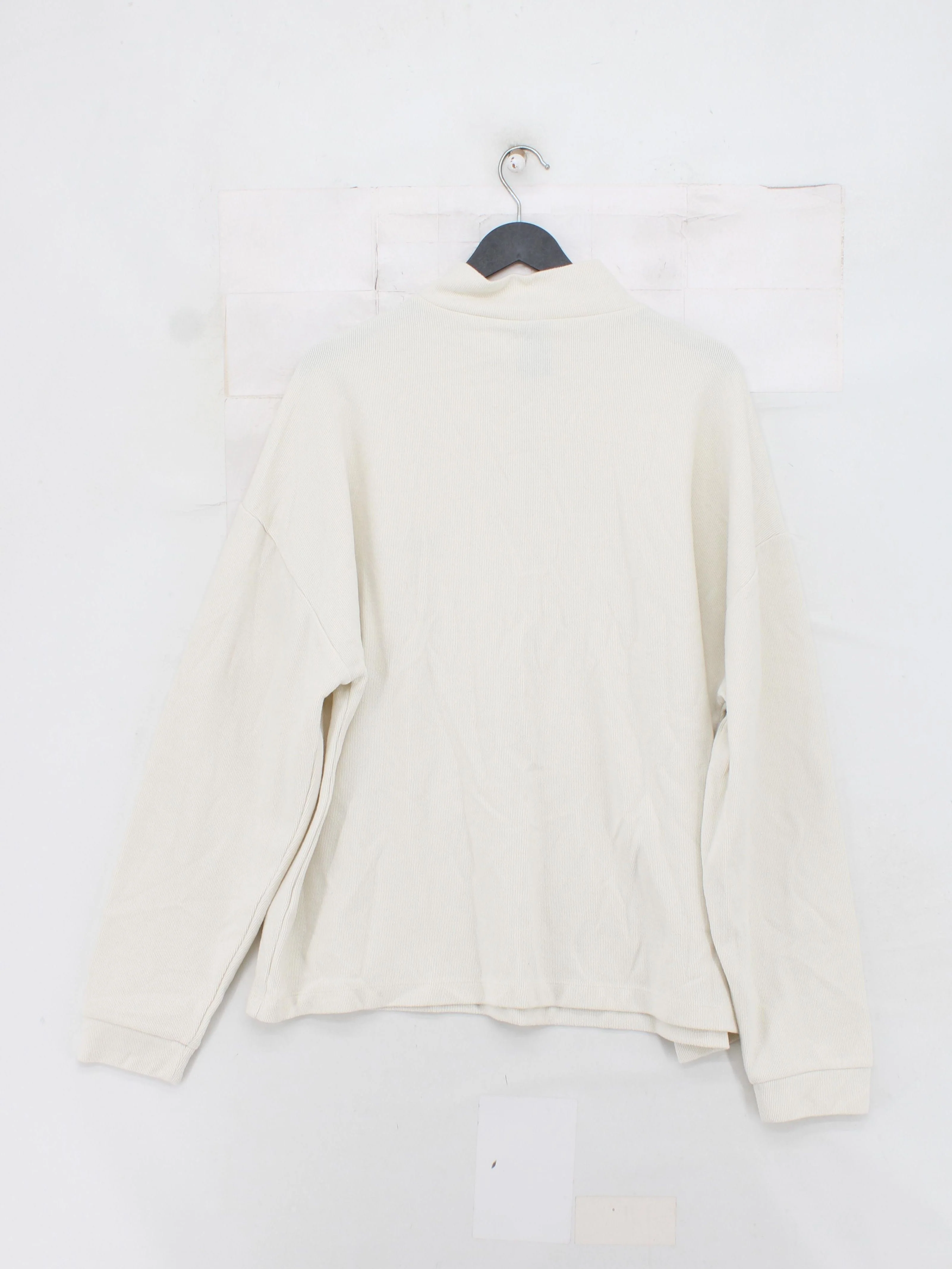 Iets Frans Men's Hoodie XL Cream Cotton with Polyester Pullover - Image 2