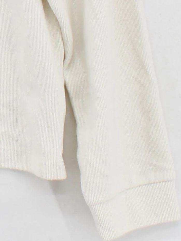 Iets Frans Men's Hoodie XL Cream Cotton with Polyester Pullover - Image 4