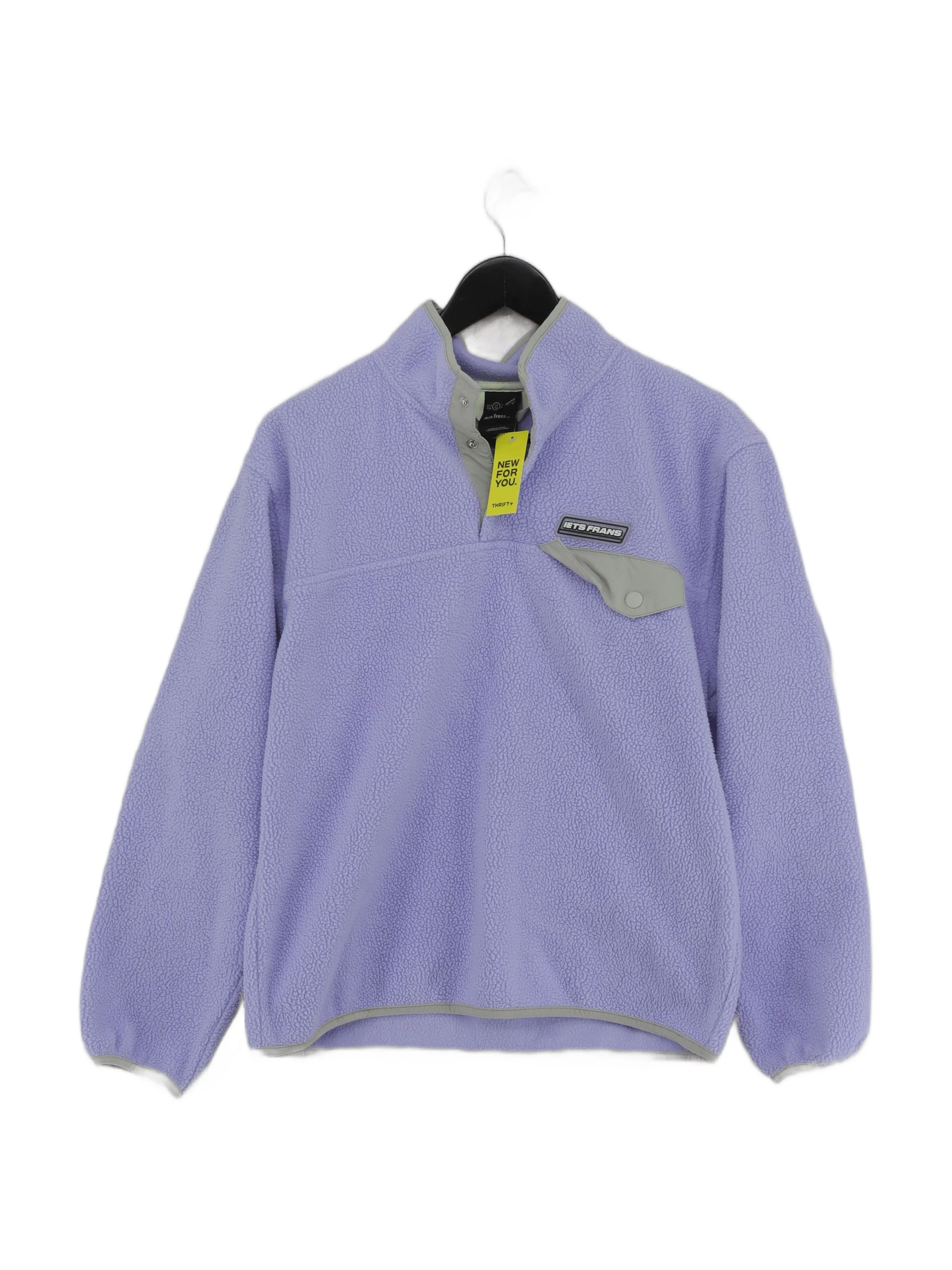 Iets Frans Men's Jumper XL Purple 100% Polyester Mock Neck Pullover