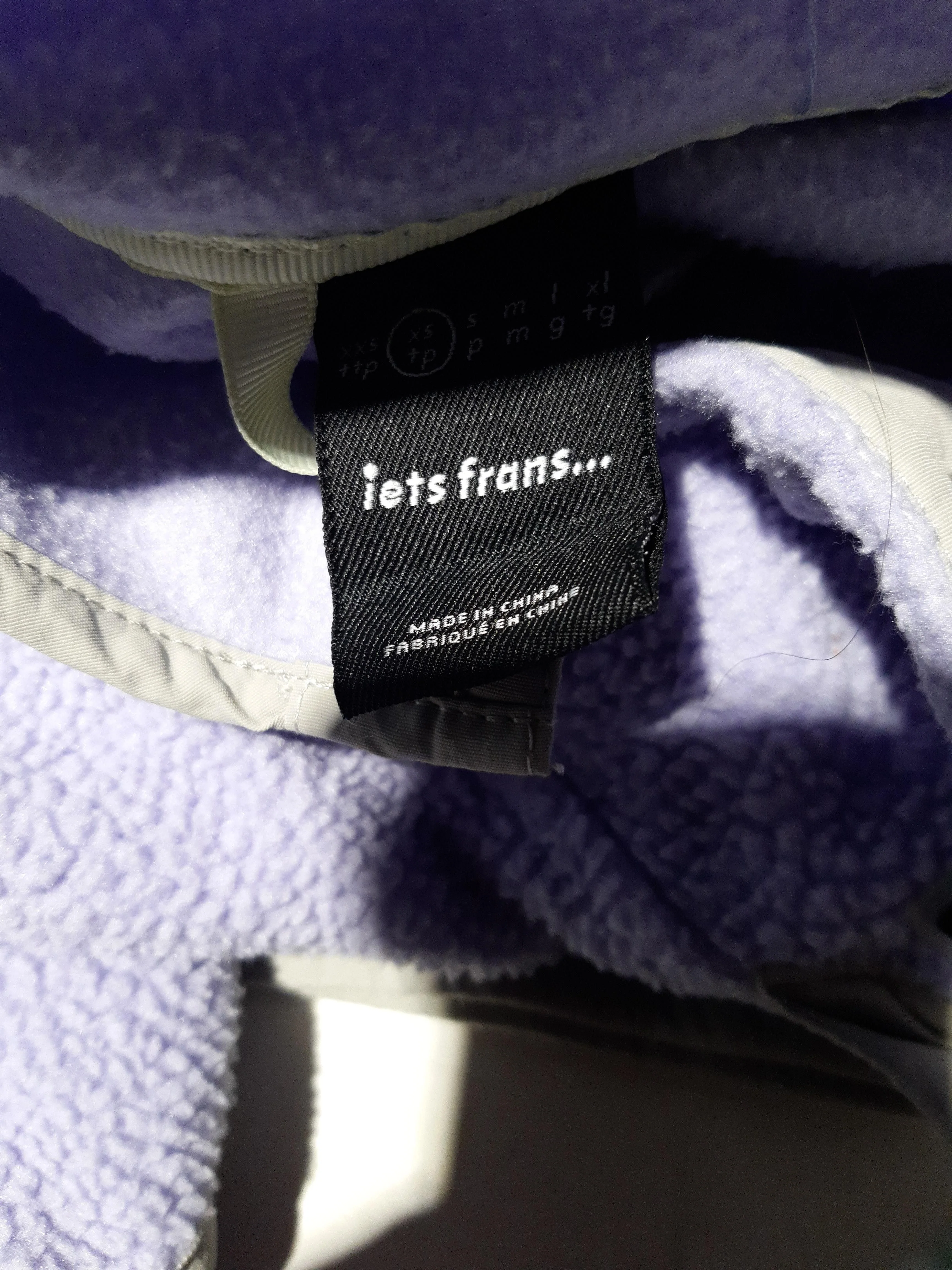Iets Frans Men's Jumper XL Purple 100% Polyester Mock Neck Pullover - Image 5