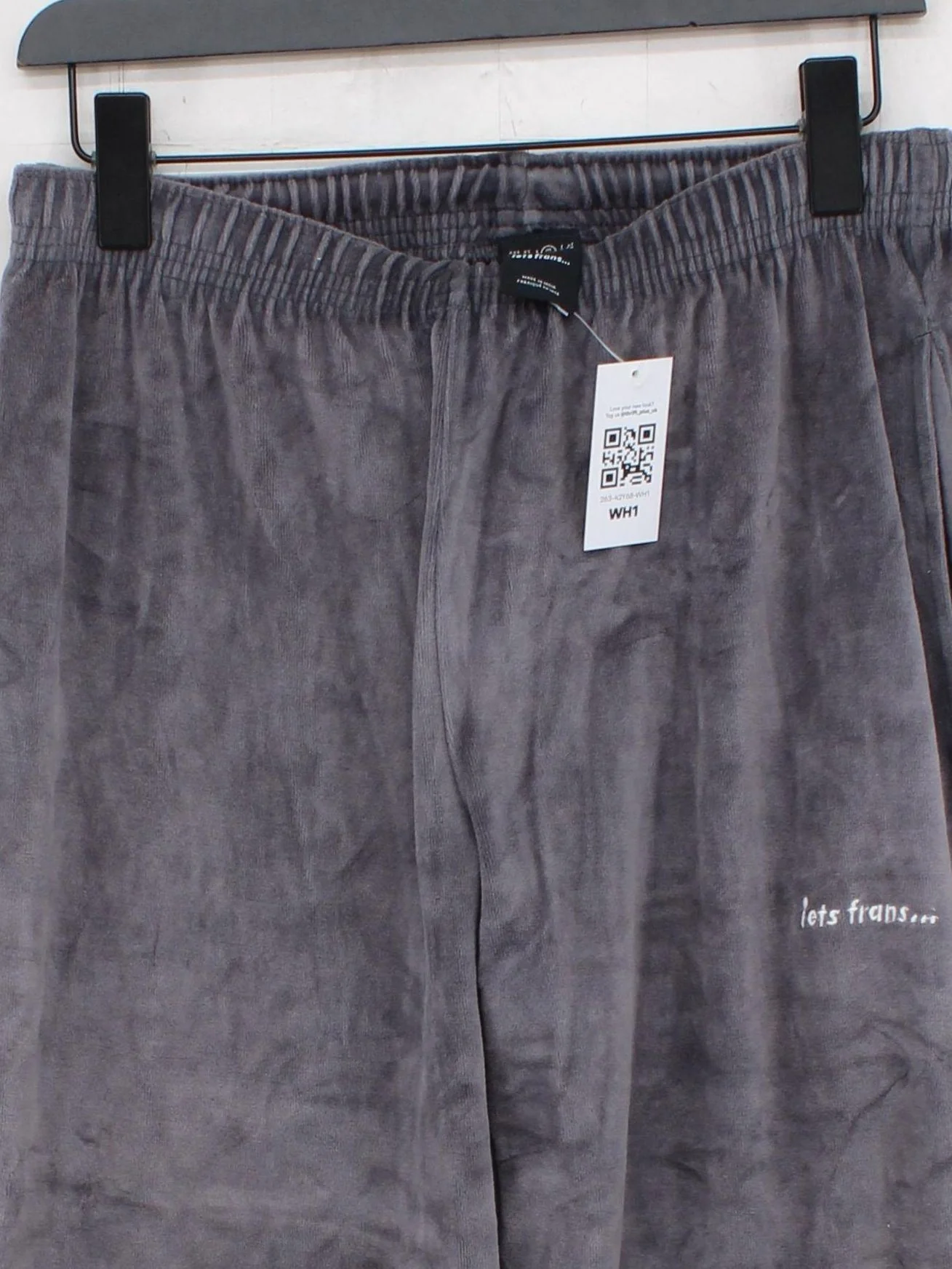 Iets Frans Men's Sports Bottoms M Grey Cotton with Polyester Sweatpants - Image 3
