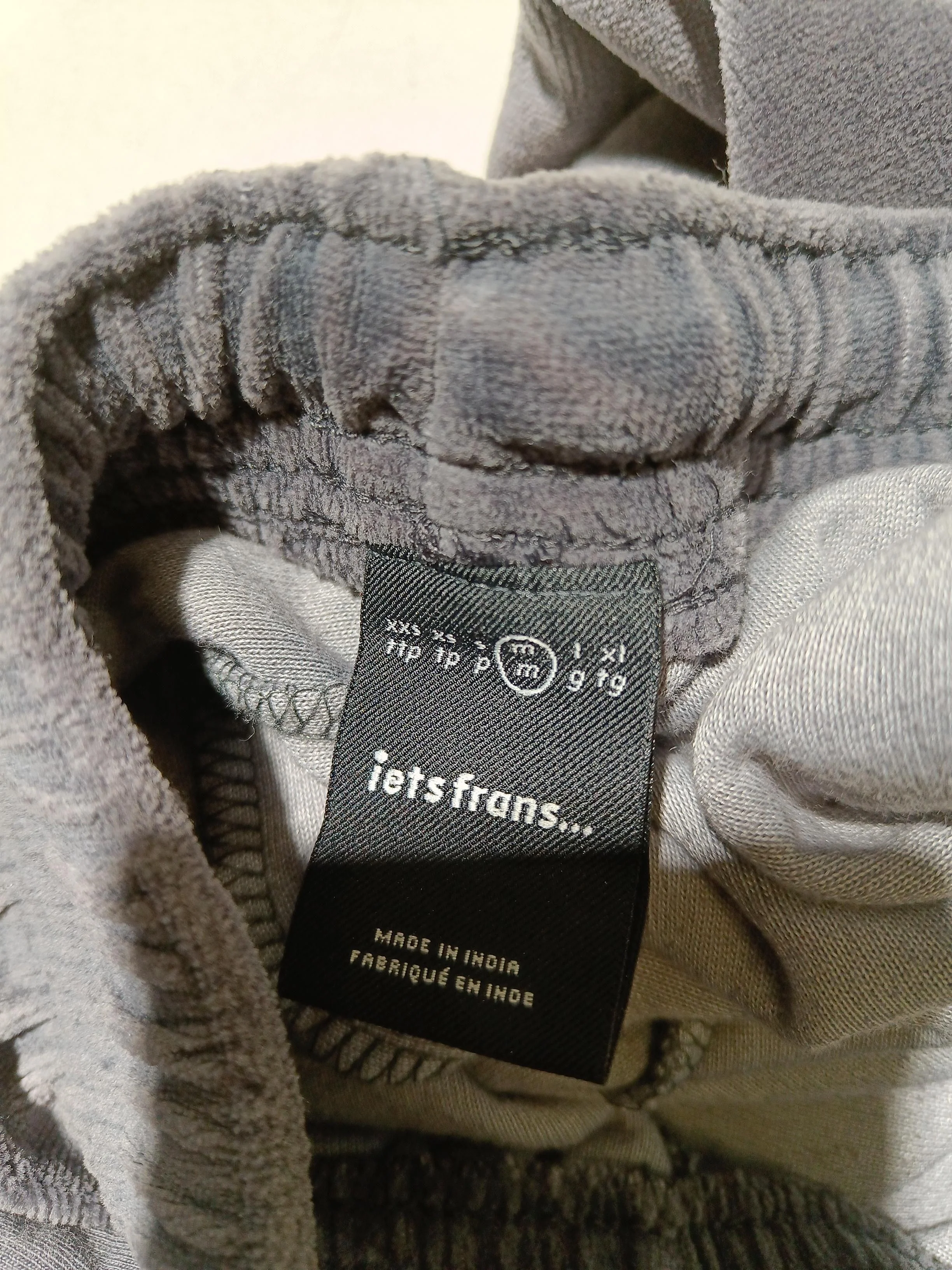 Iets Frans Men's Sports Bottoms M Grey Cotton with Polyester Sweatpants - Image 6