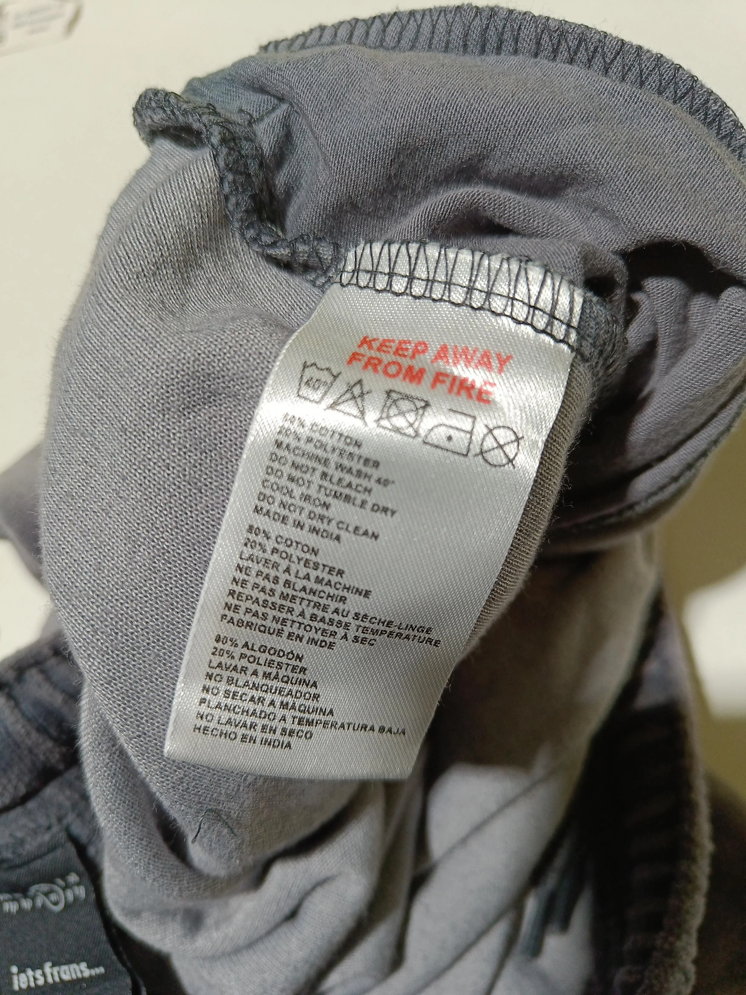Iets Frans Men's Sports Bottoms M Grey Cotton with Polyester Sweatpants - Image 7
