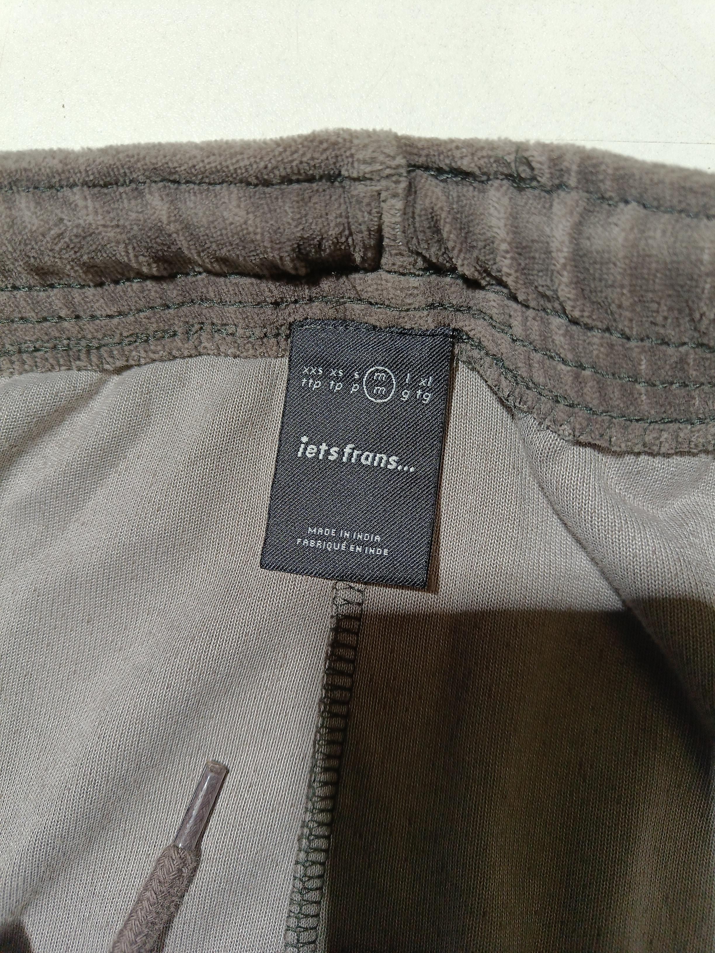 Iets Frans Men's Sports Bottoms M Grey Cotton with Polyester Tapered Sweatpants - Image 6