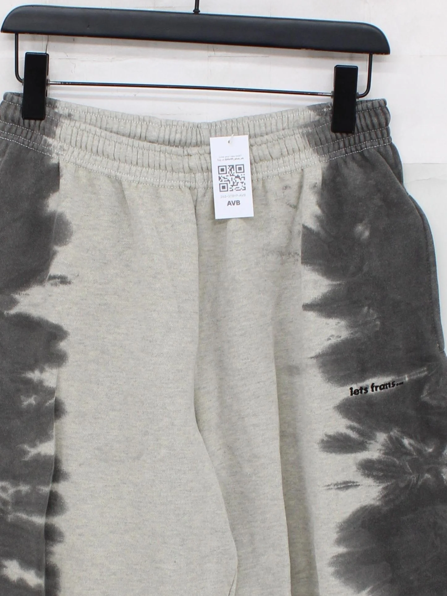 Iets Frans Men's Sports Bottoms M Grey Graphic Cotton with Polyester Sweatpants - Image 3