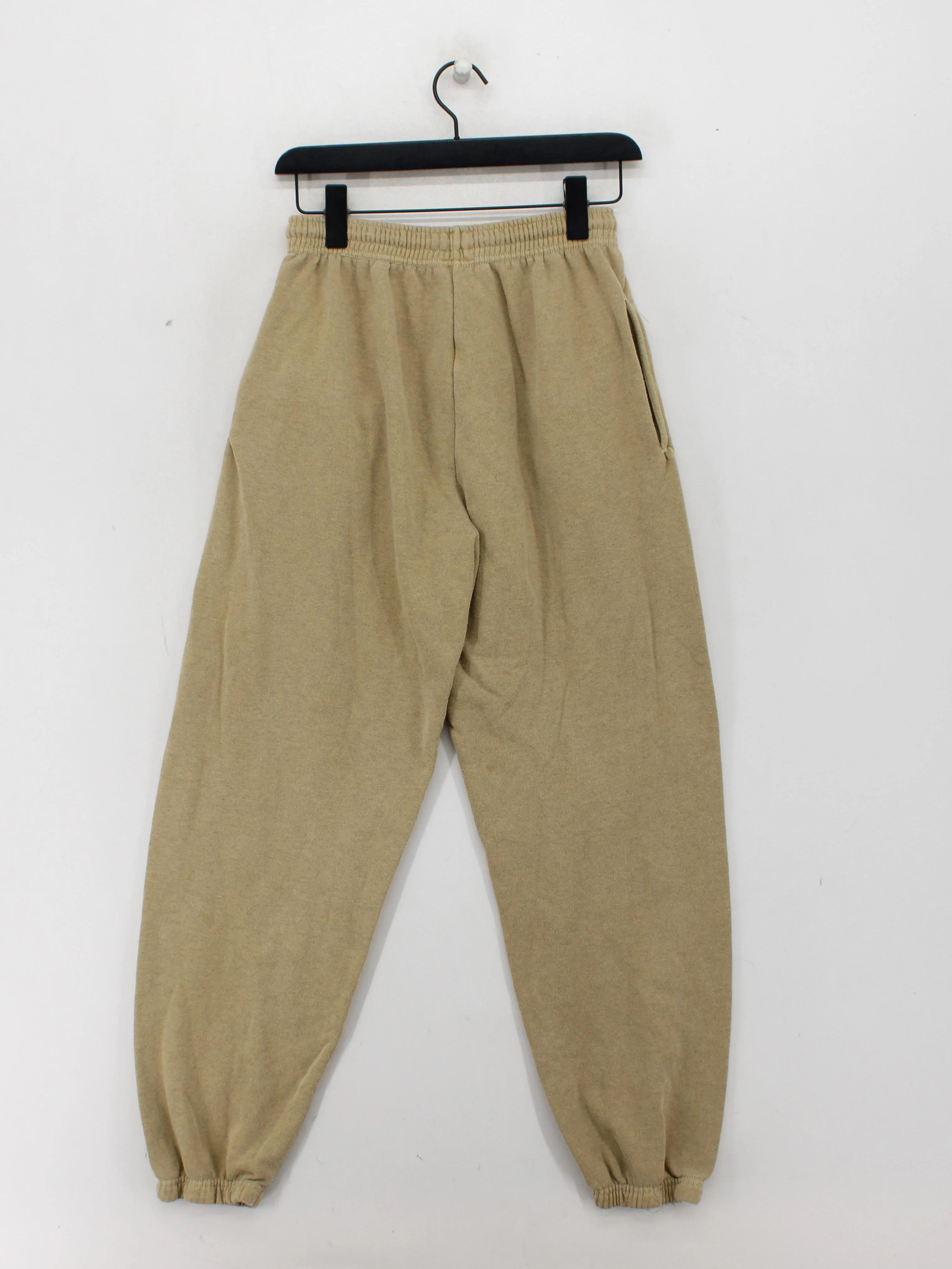 Iets Frans Men's Sports Bottoms S Tan Cotton with Polyester Sweatpants - Image 2