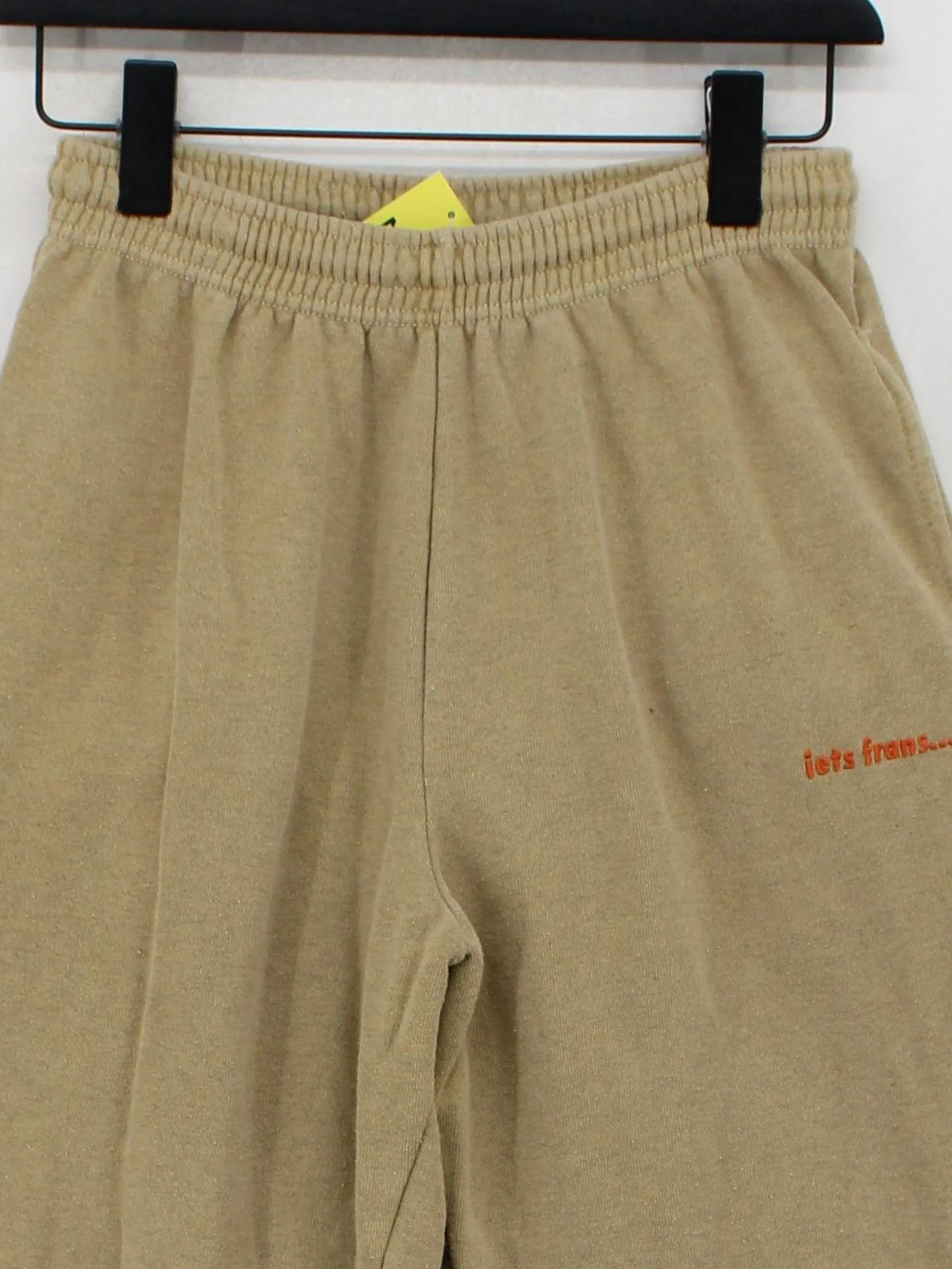 Iets Frans Men's Sports Bottoms S Tan Cotton with Polyester Sweatpants - Image 3
