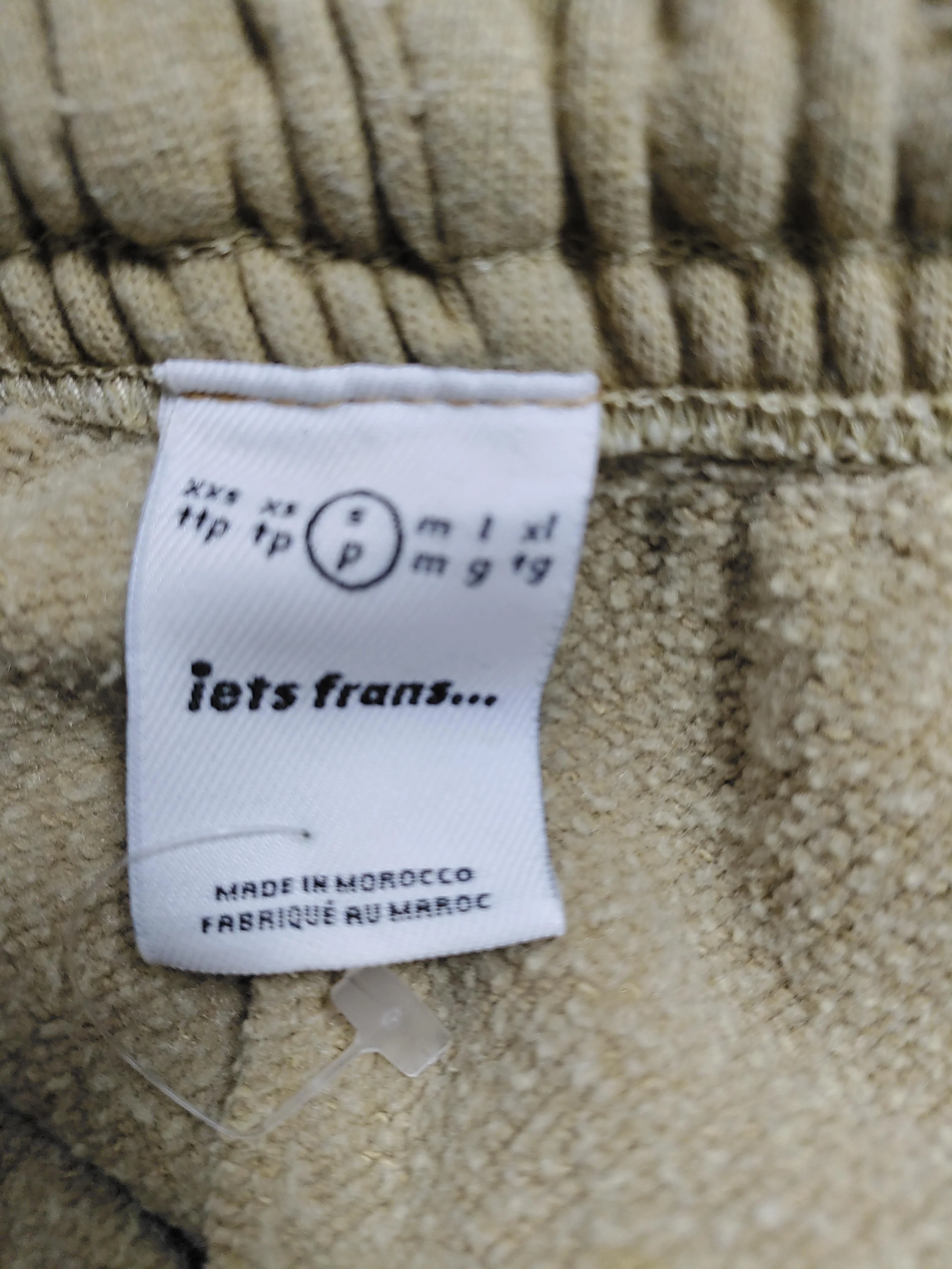 Iets Frans Men's Sports Bottoms S Tan Cotton with Polyester Sweatpants - Image 6