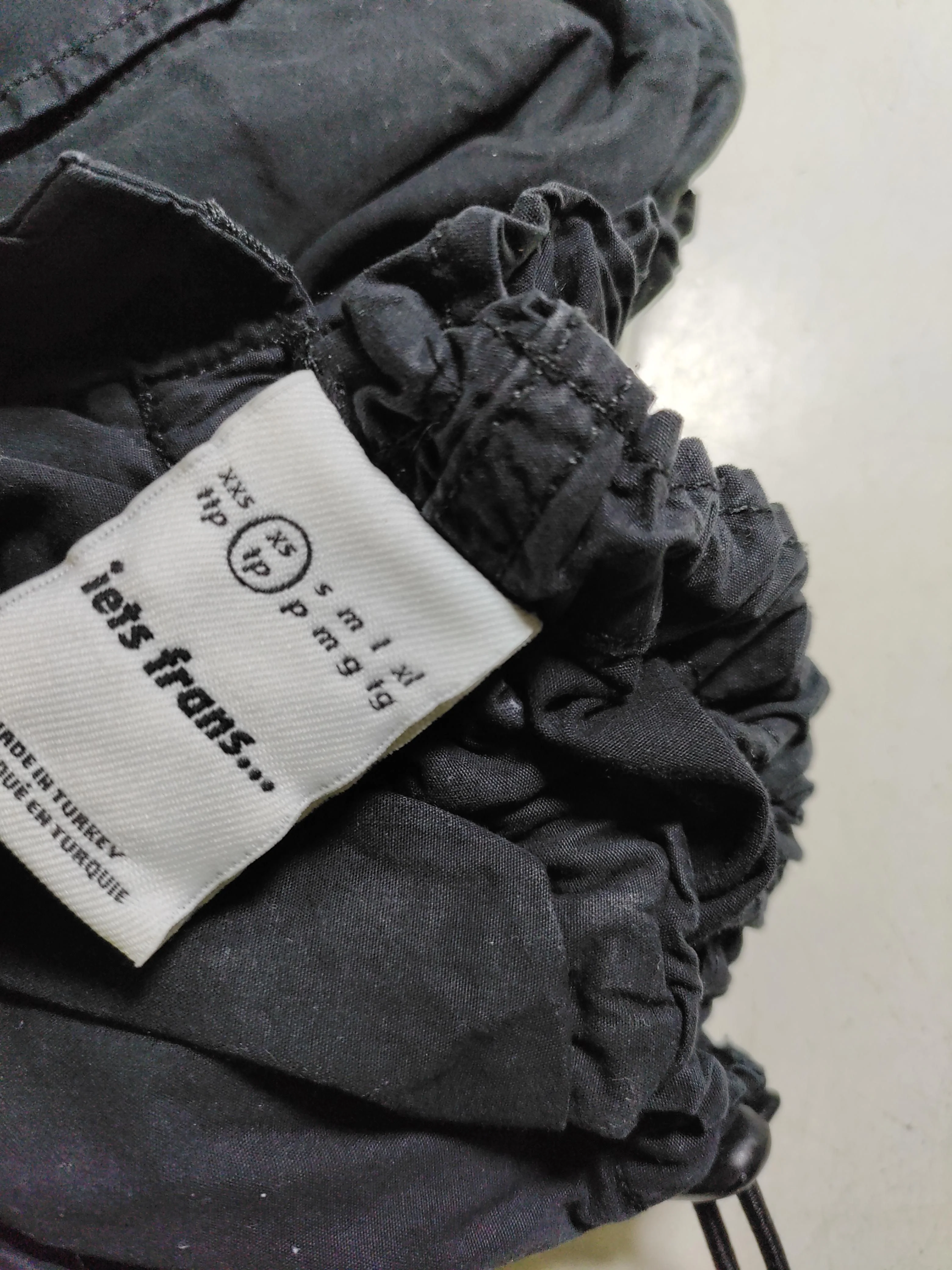Iets Frans Men's Sports Bottoms XS Black 100% Cotton Sweatpants - Image 5