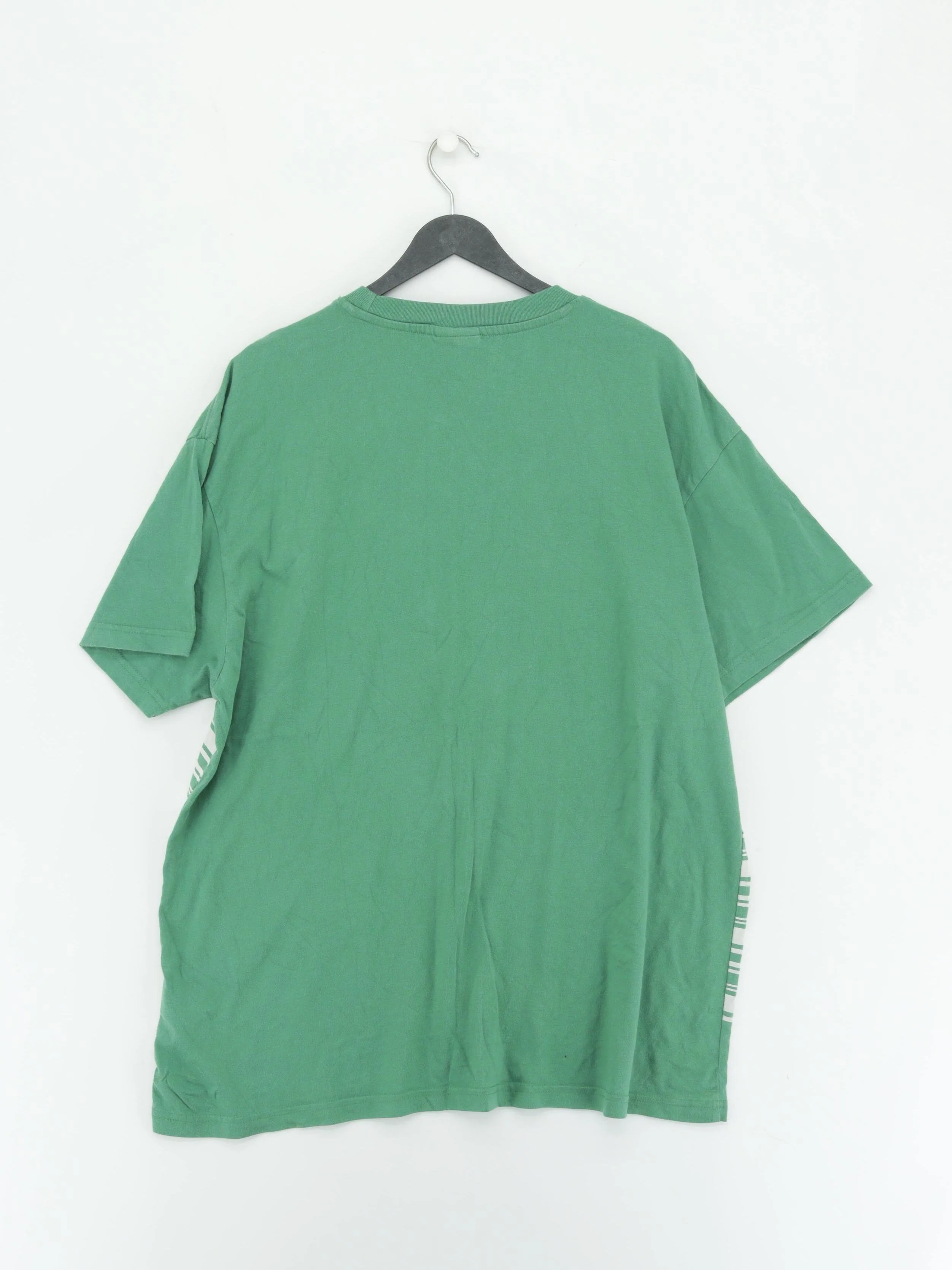 Iets Frans Men's T-Shirt L Green Striped 100% Cotton Basic - Image 2