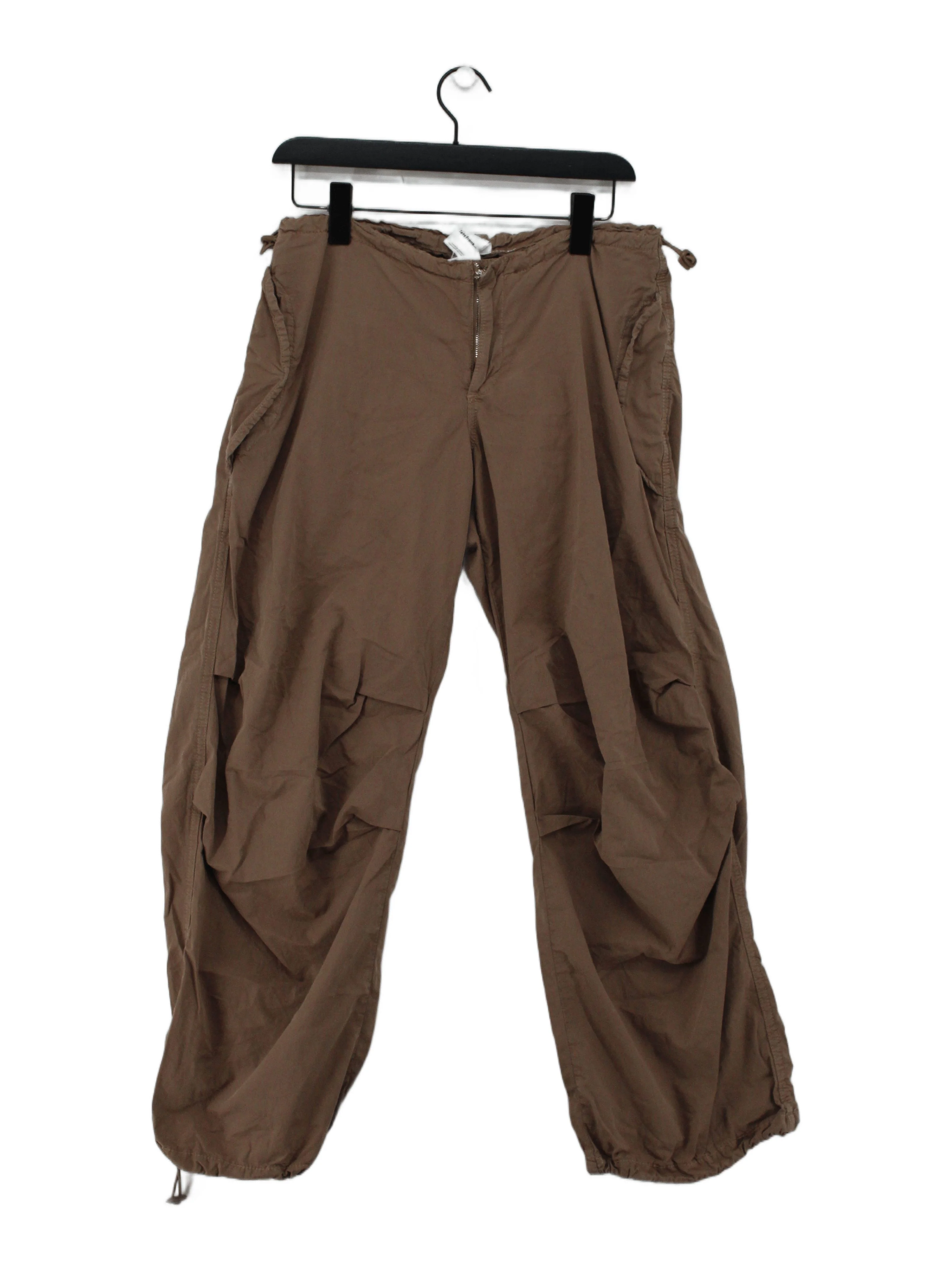 Iets Frans Men's Trousers XS Tan 100% Cotton Wide-Leg Cargo
