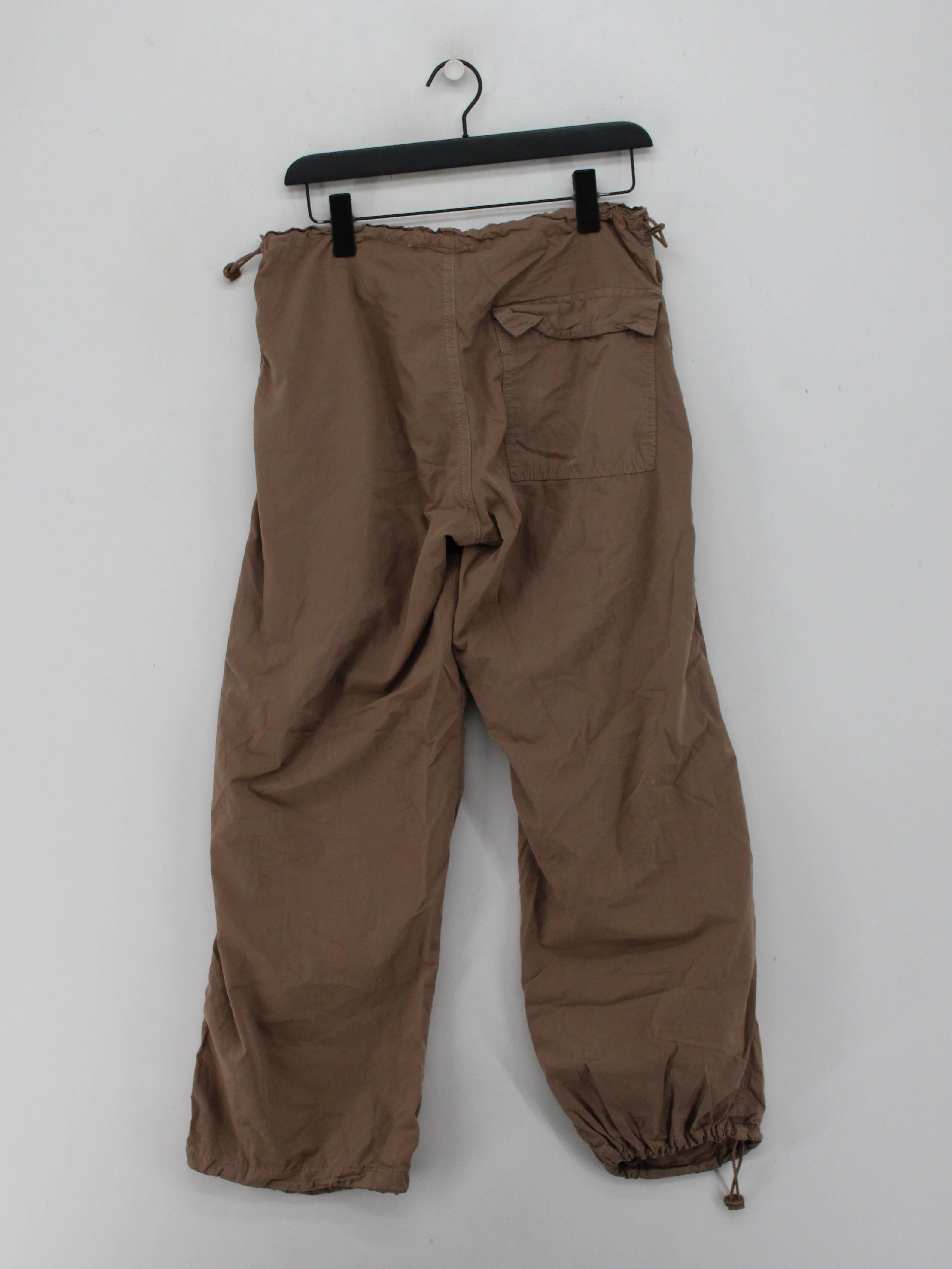 Iets Frans Men's Trousers XS Tan 100% Cotton Wide-Leg Cargo - Image 2
