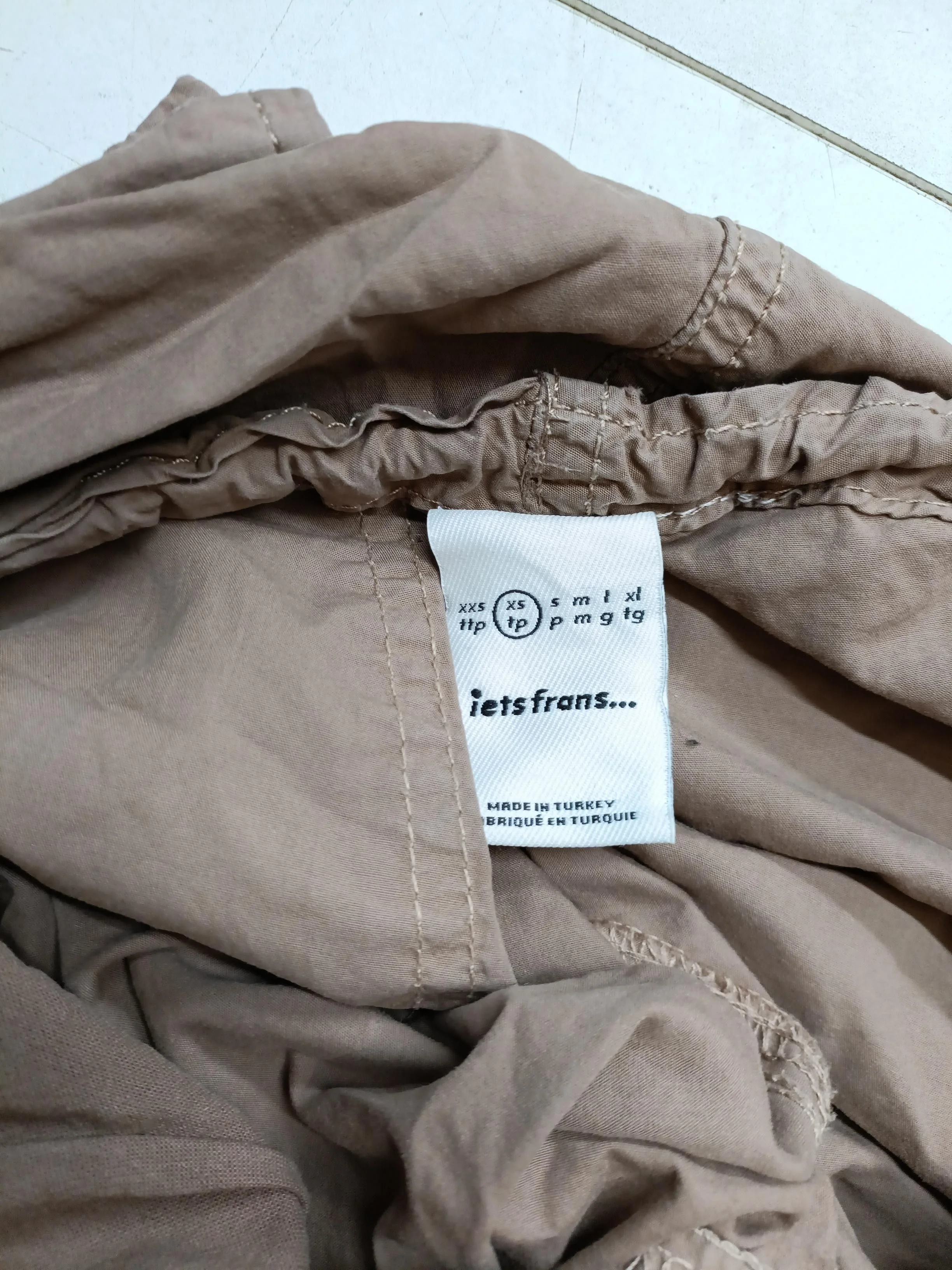 Iets Frans Men's Trousers XS Tan 100% Cotton Wide-Leg Cargo - Image 6